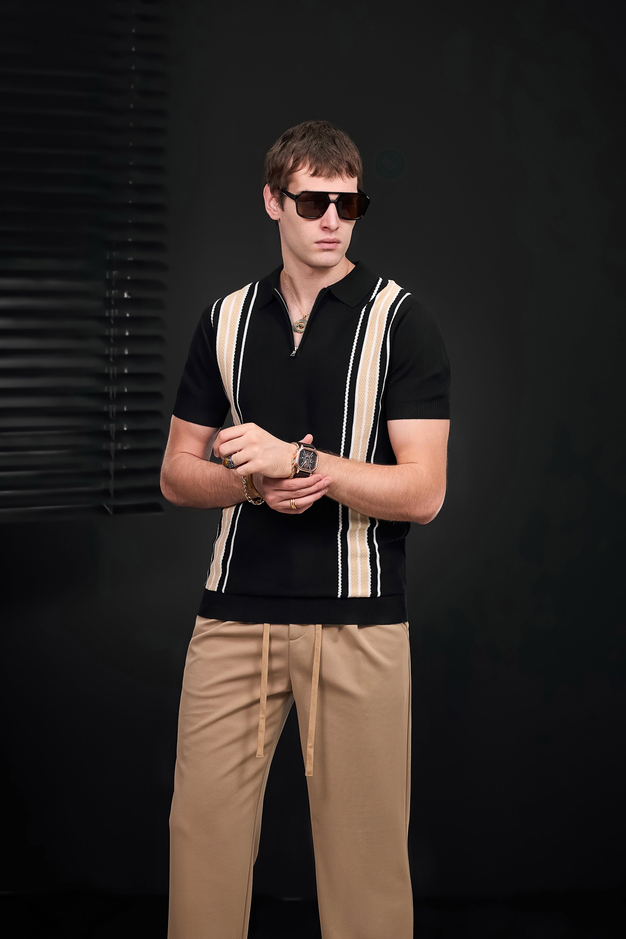 Solace Pleated Trousers BROWN
