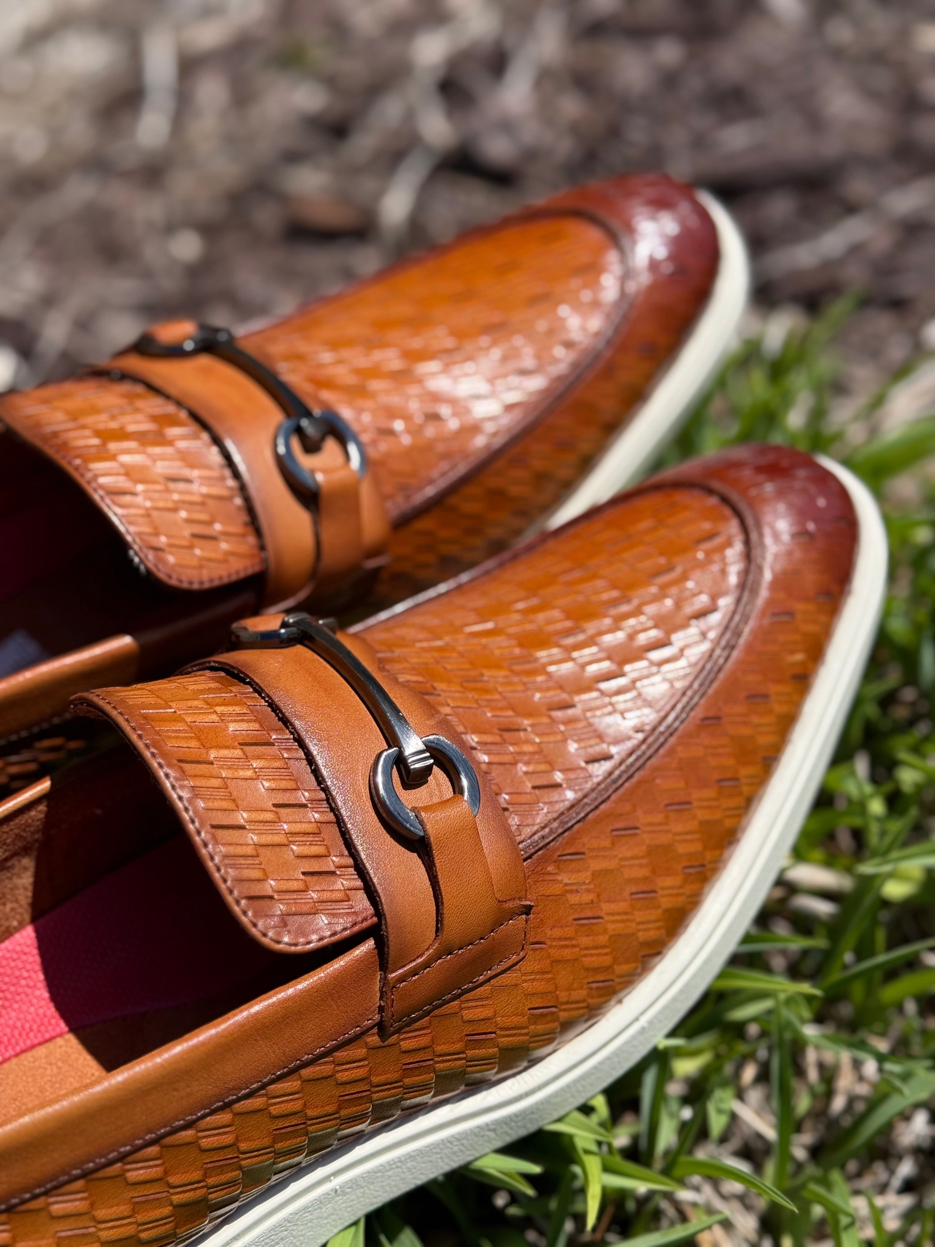 Stacy Adams Slip on Loafer (Tan)