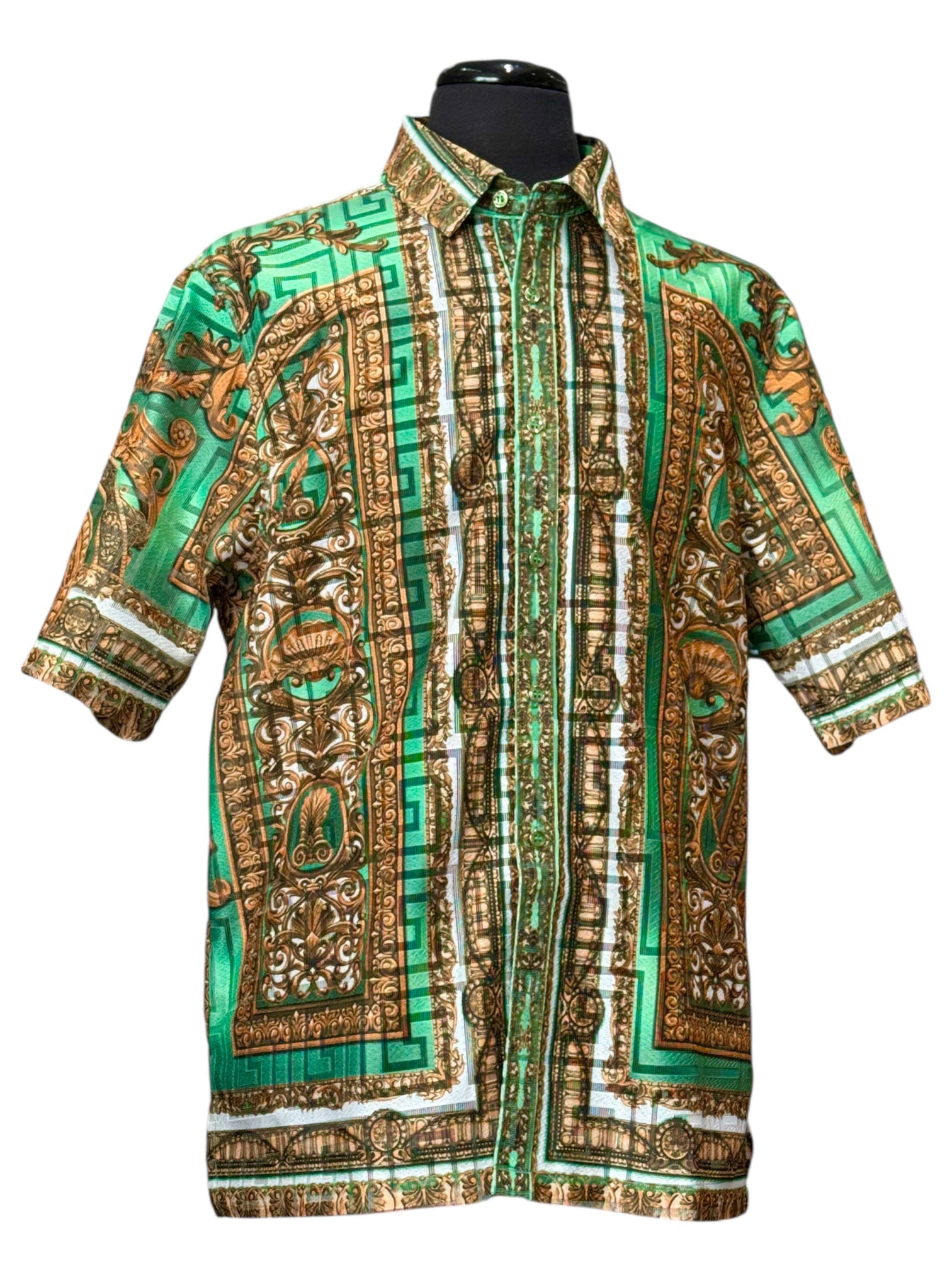 Prestige Lace Printed Shirt (Mint) 300