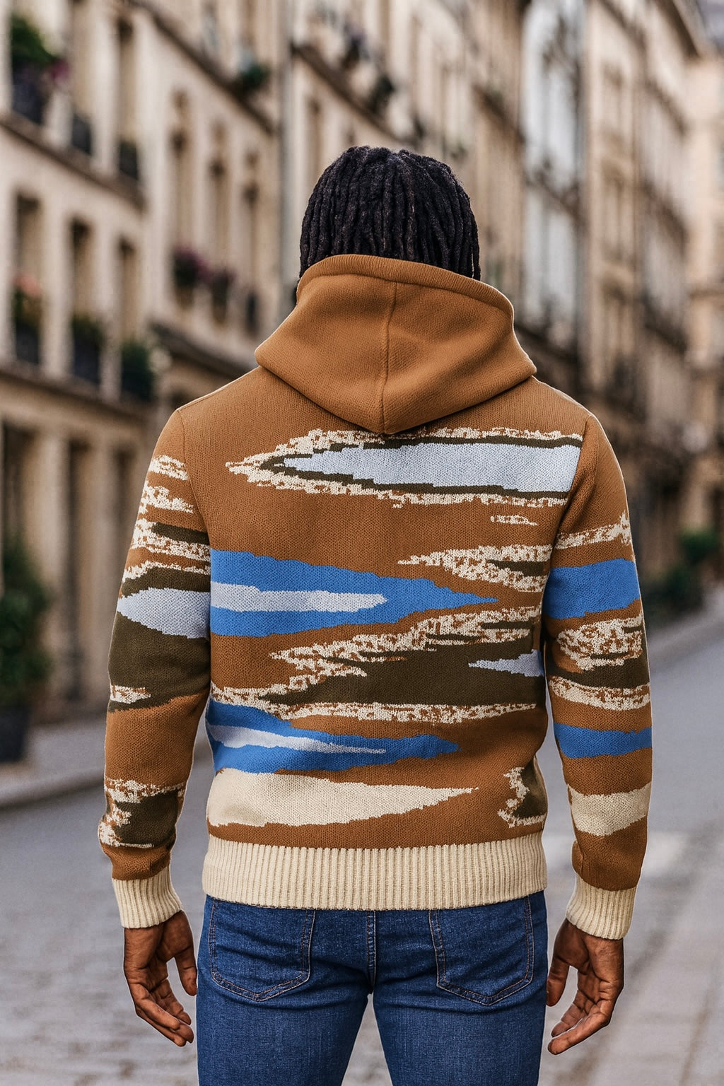 OIM G3 Hoody Sweater (Tan/Blue/Olive)