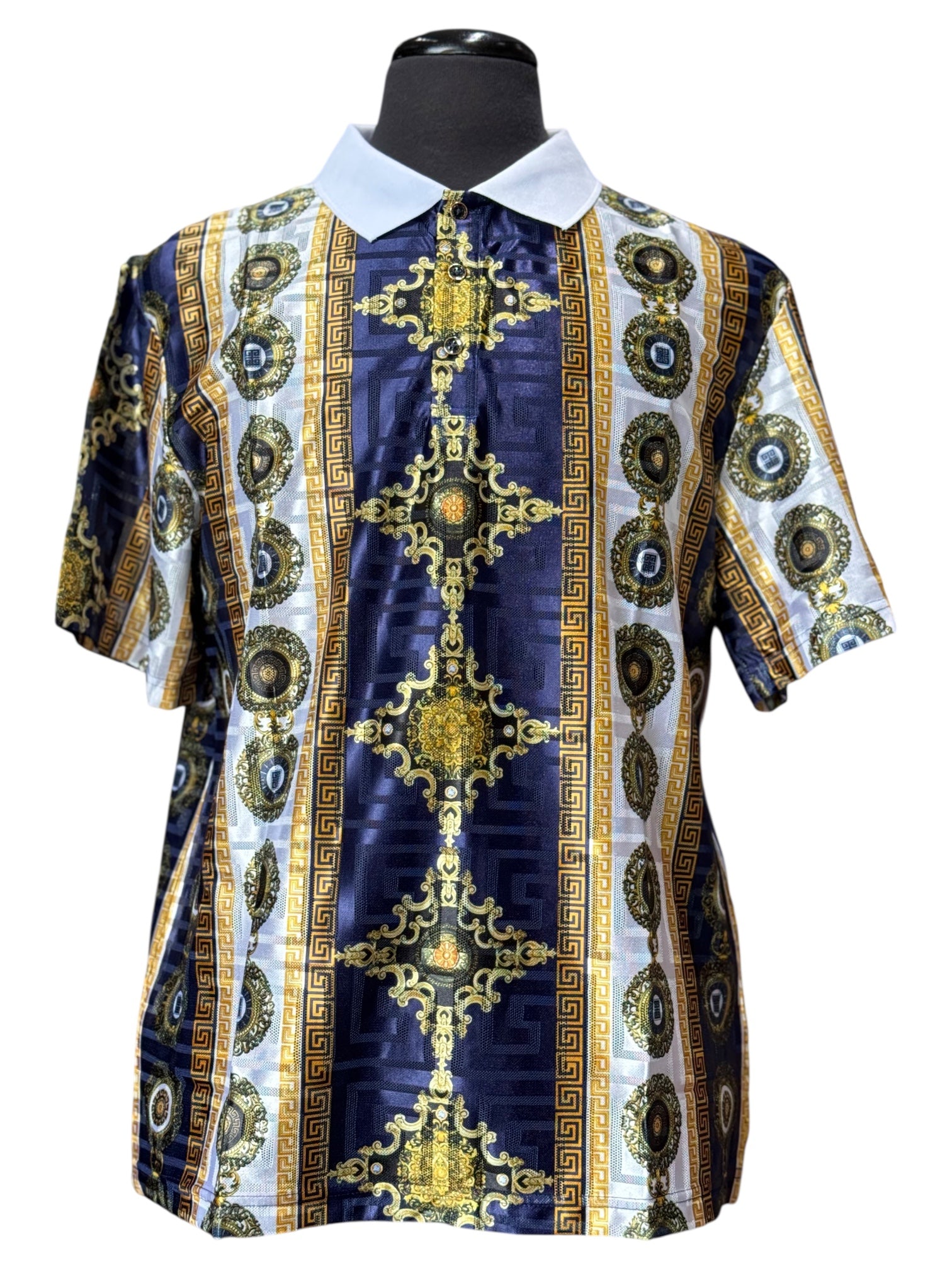 Prestige Digital Graphic Polo (Navy) 540