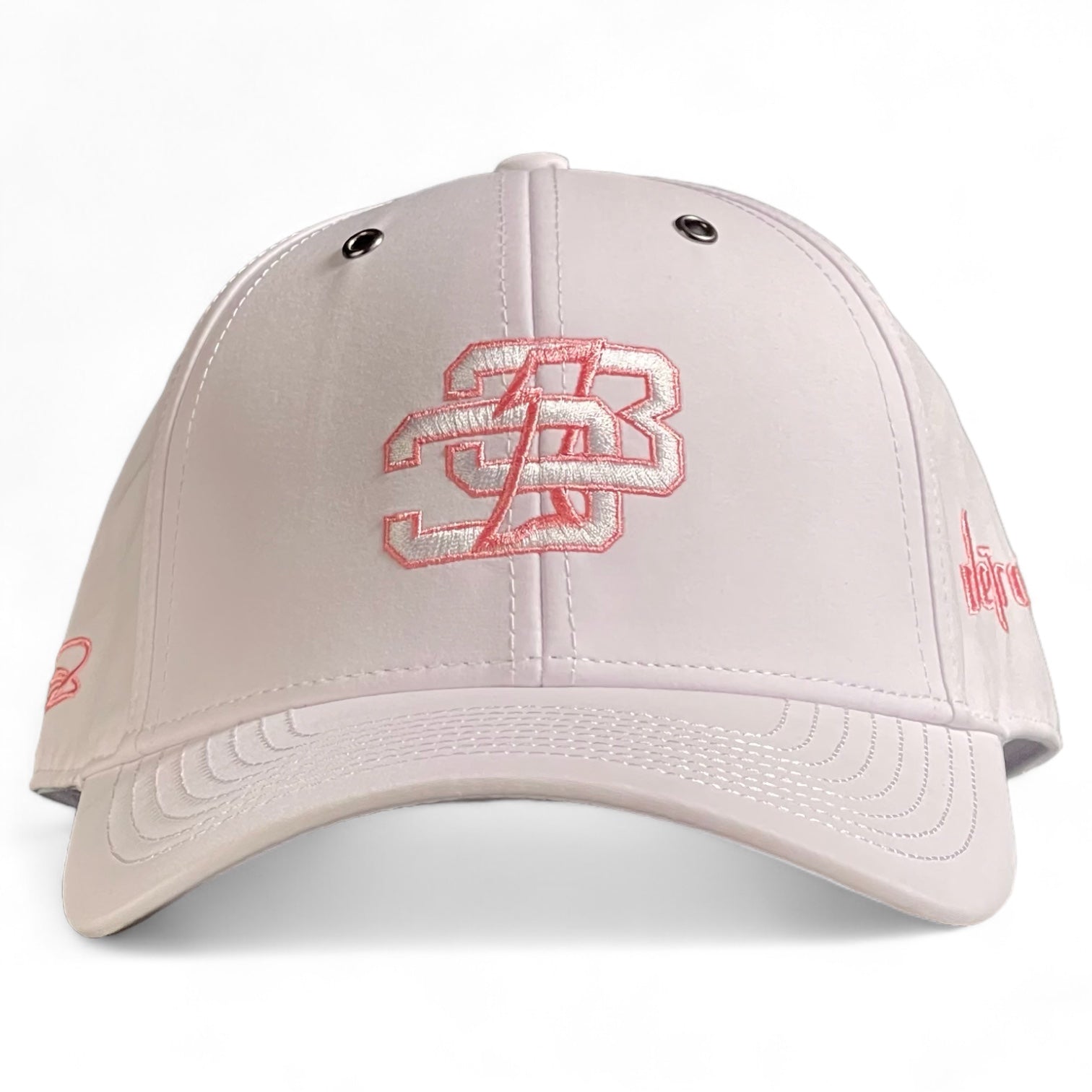 Detroit Native "313" Flexfit Hat (White/Pink)