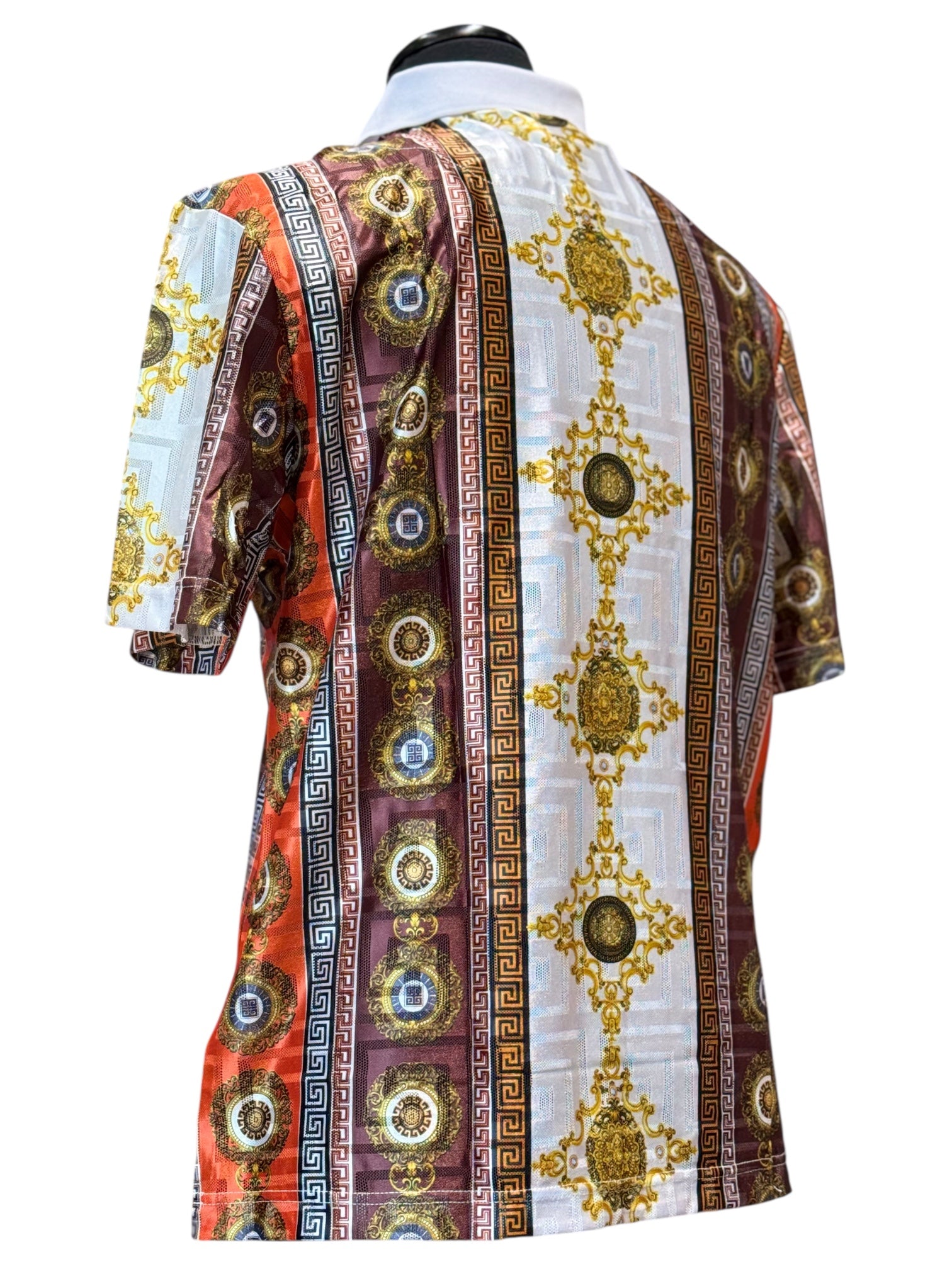 Prestige Digital Graphic Polo (Brown) 540