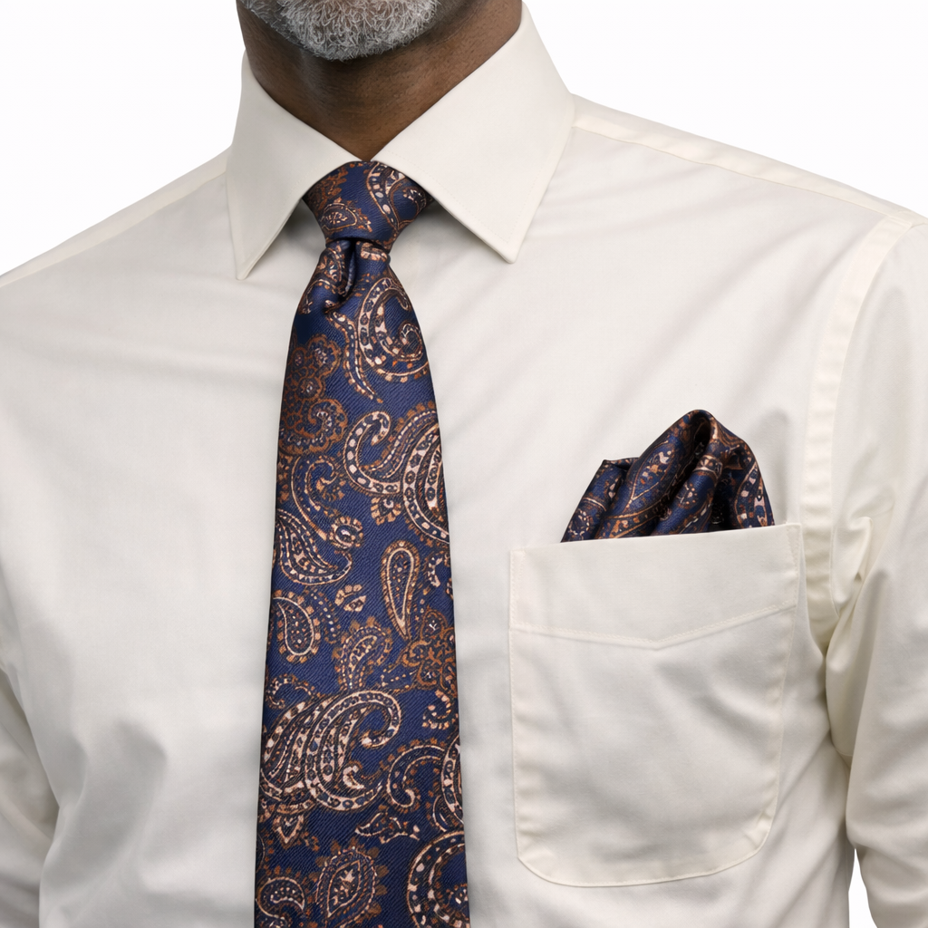 Rossi Man Tie & Pocket Round Set – RMR625-2