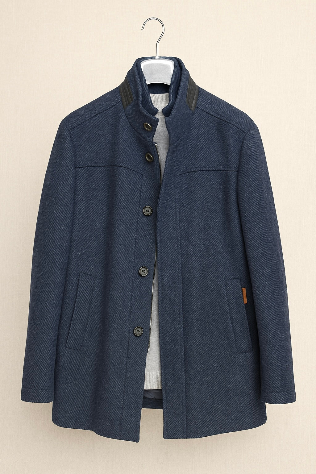 Enzo "Manhattan" Car Coat (Navy)