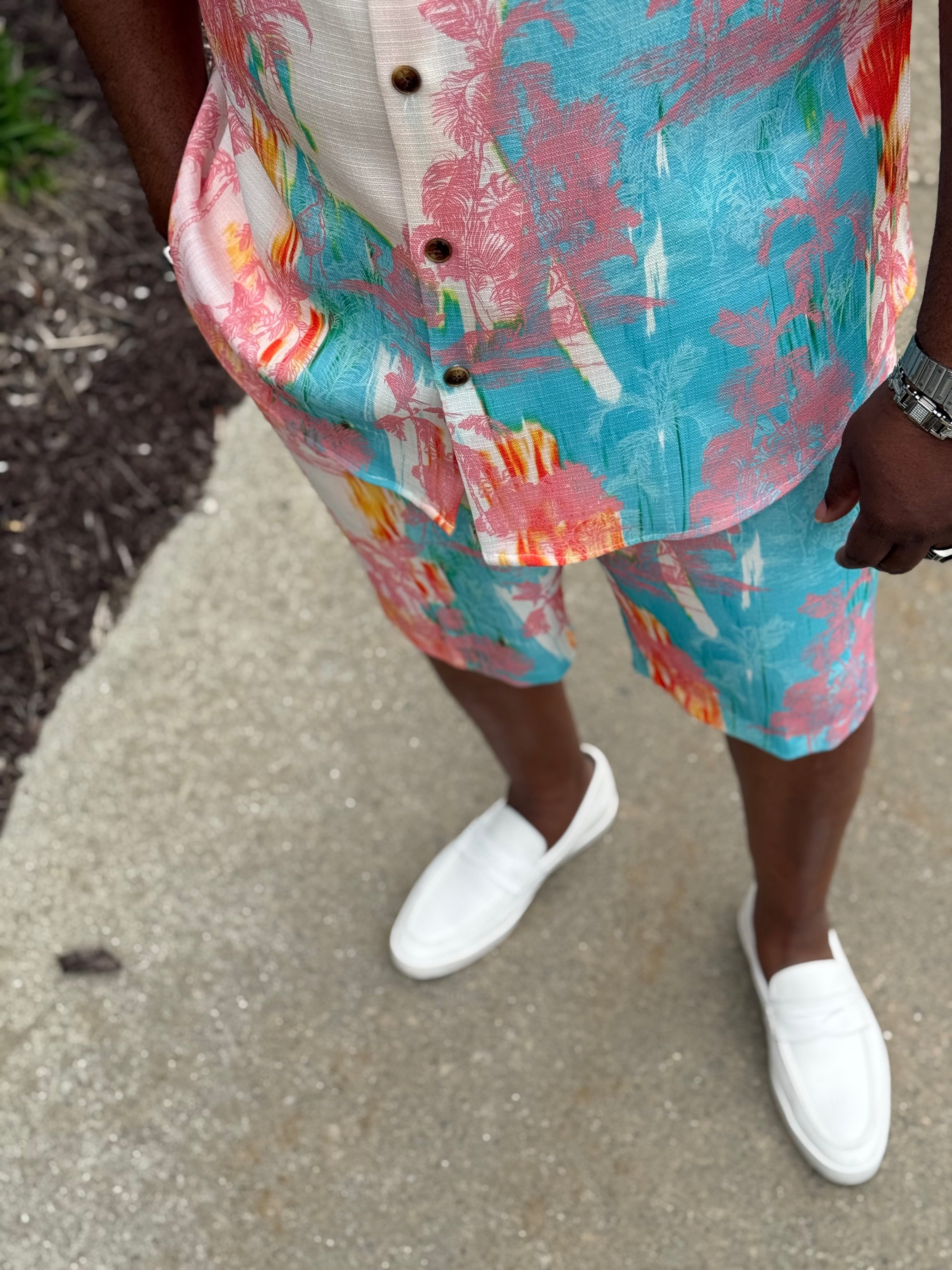 Lanzino Luxury Short Set (Multi) 220