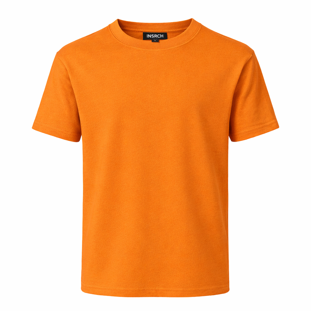 Inserch Men’s Short Sleeve Mock Neck Sweater - Melon