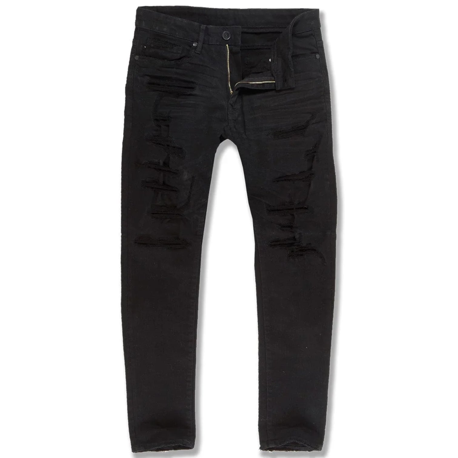 Jordan Craig Collins Straight Fit Distressed Jeans Men's – Black JC990R