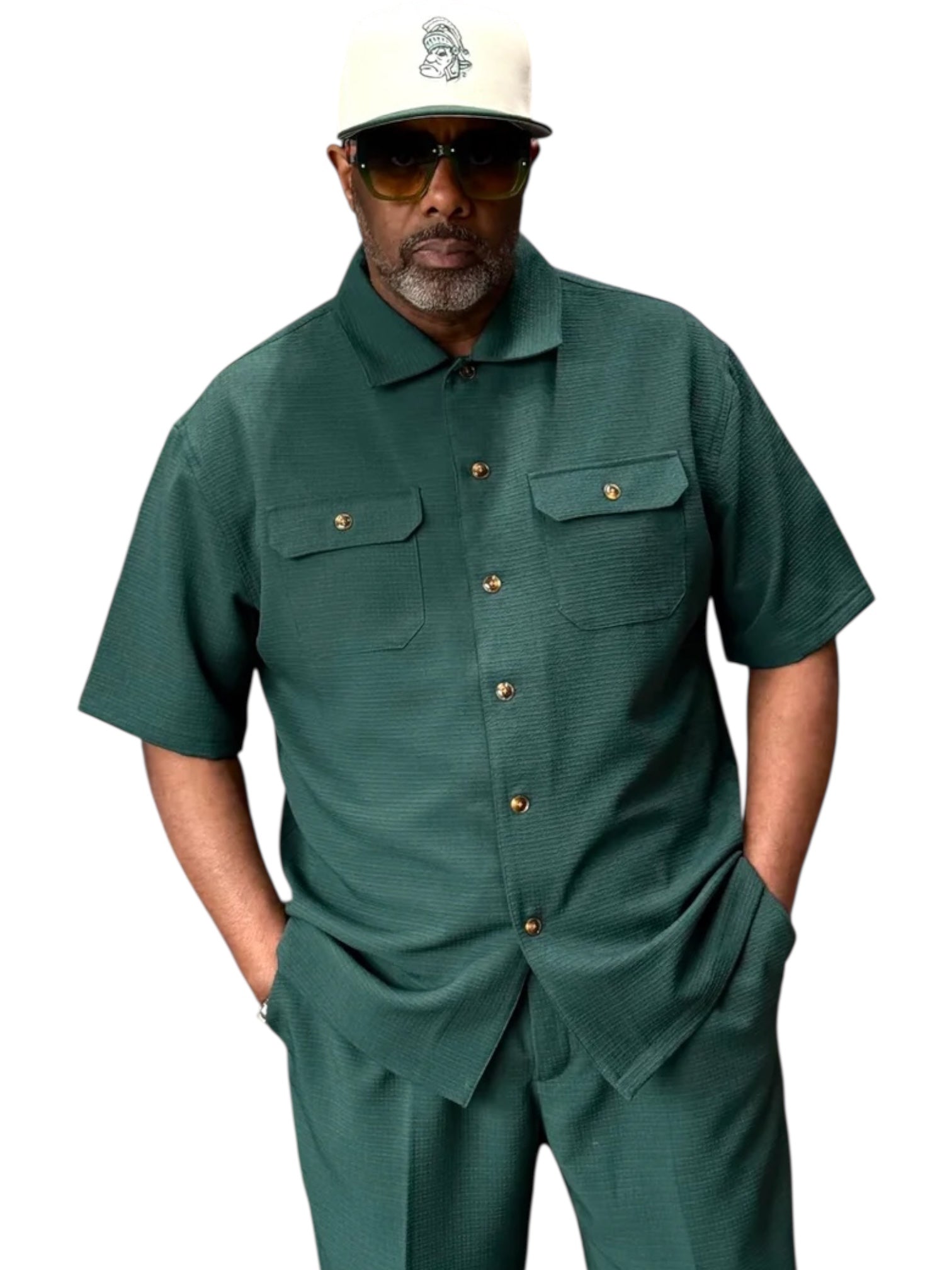 Lanzino "Midtown" Pant Set (Hunter)