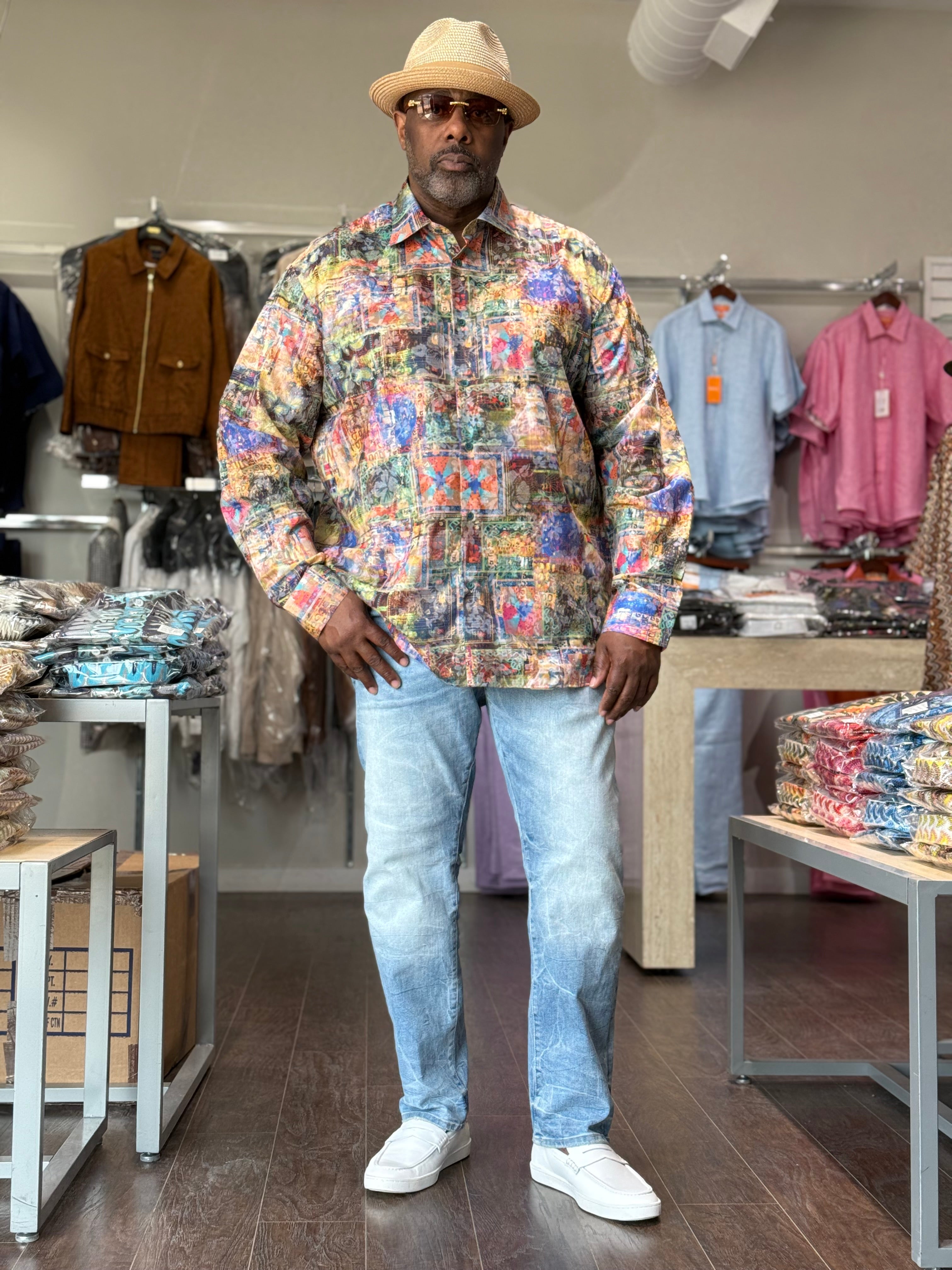 Cigar Couture "Dexter" Shirt (Green) 5017