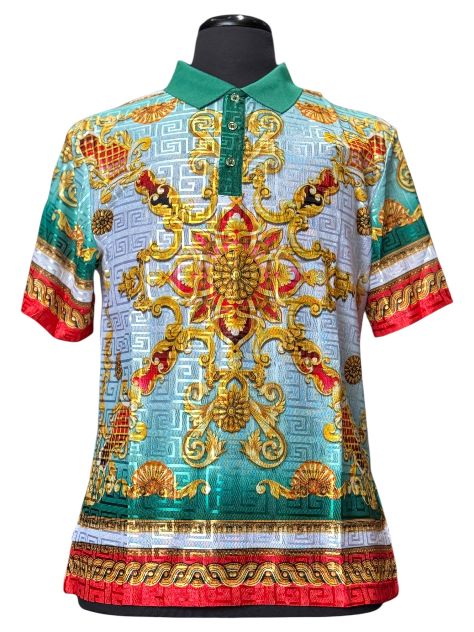 Prestige Digital Graphic Polo (Green) 510