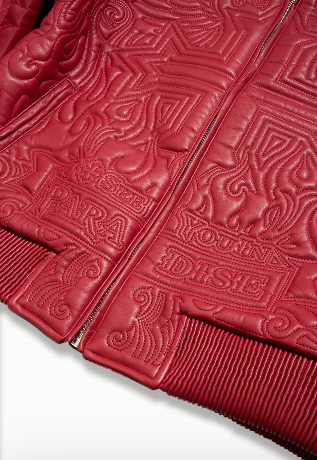 Graphic Bomber Jacket (Red)