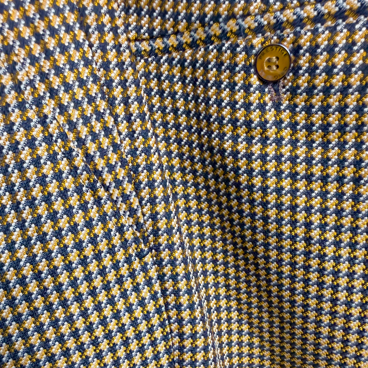 Prestige Men’s Plaid Dress Pants – Gold 3