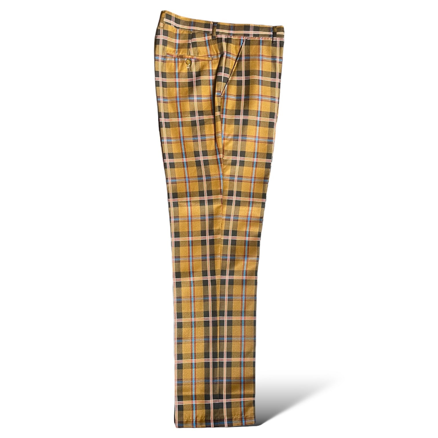 Prestige Plaid Pant (Caramel/Black/Burgundy) Caramel