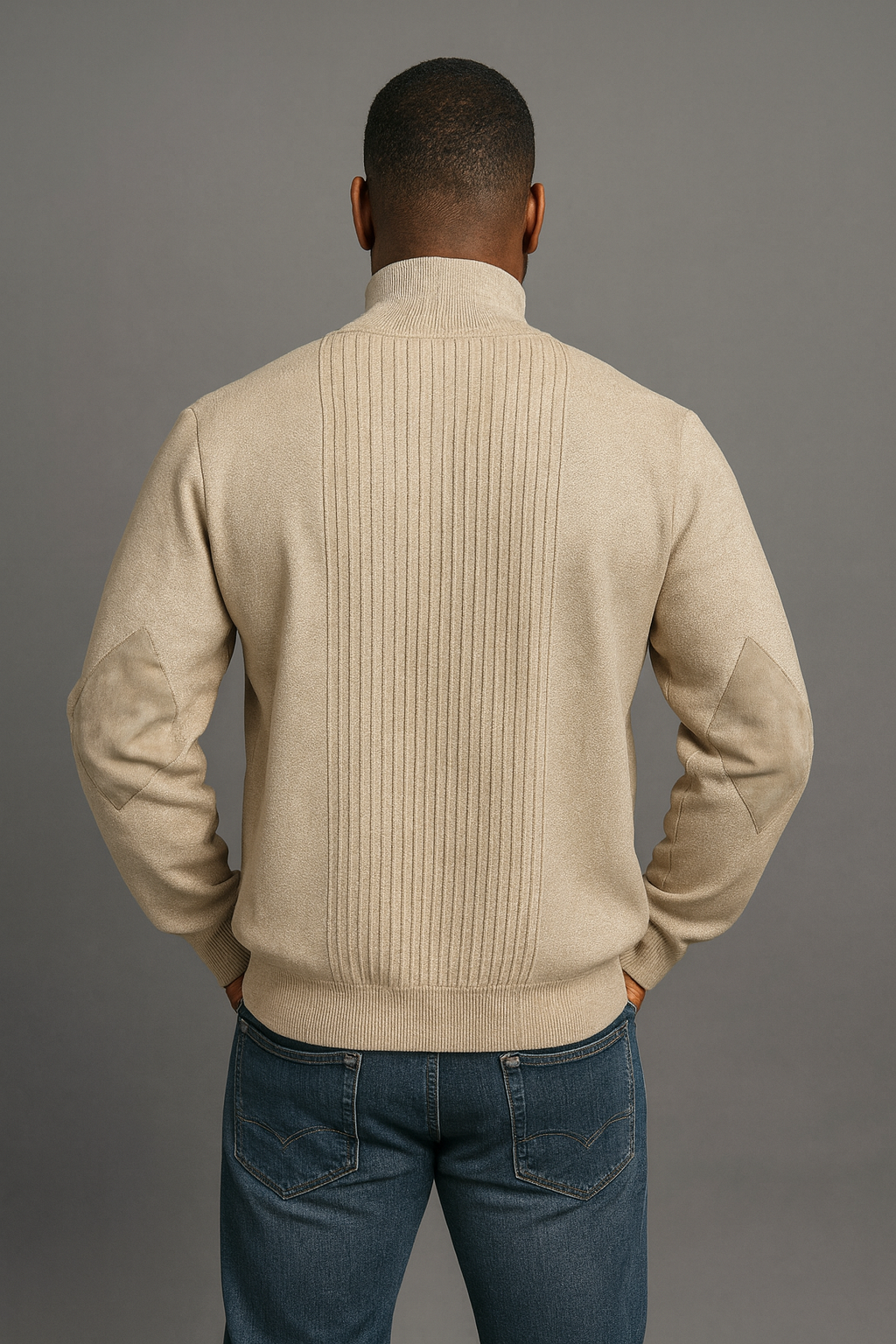 Silversilk Sweater Jacket (Tan) 11009