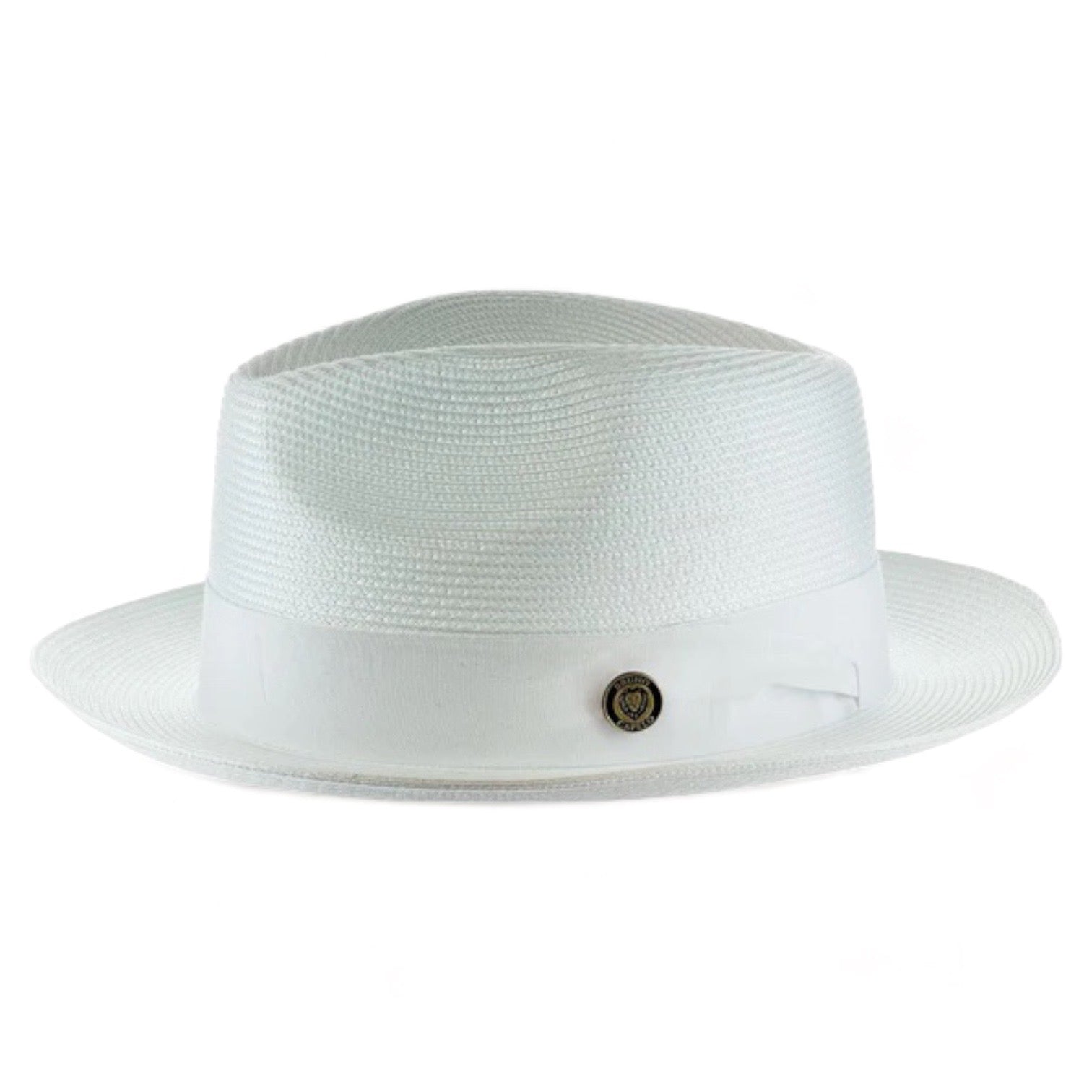 Bruno Straw "Francesco" Hat (White)