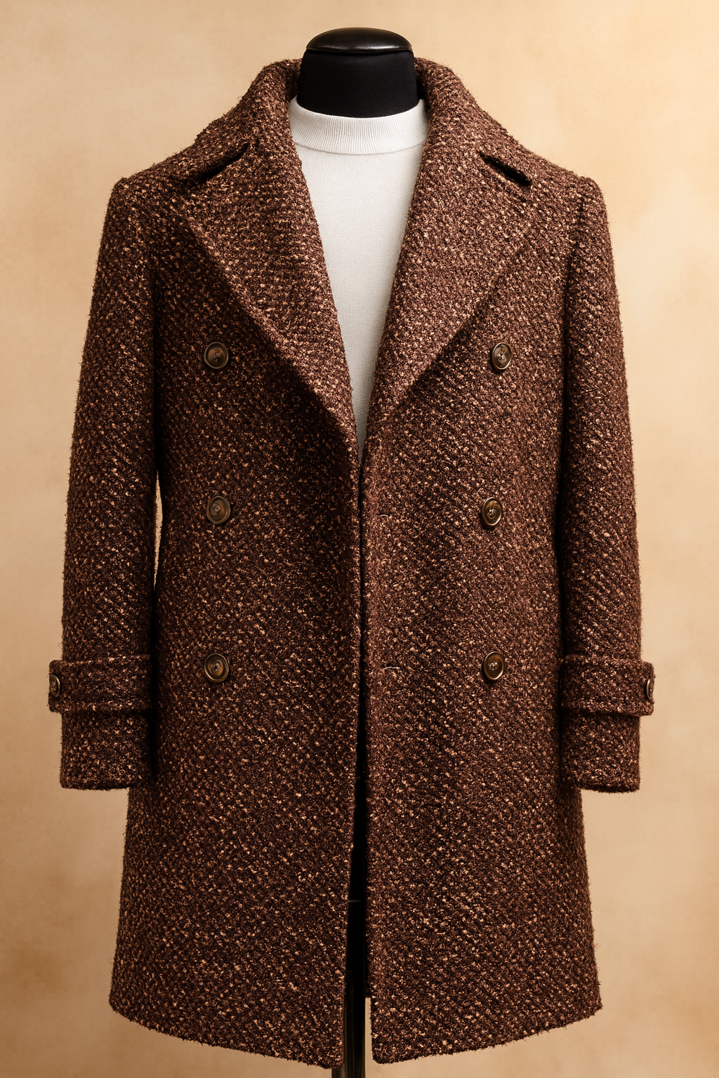 Cigar "Chestnut" 3/4 Length Graphic DB Peacoat
