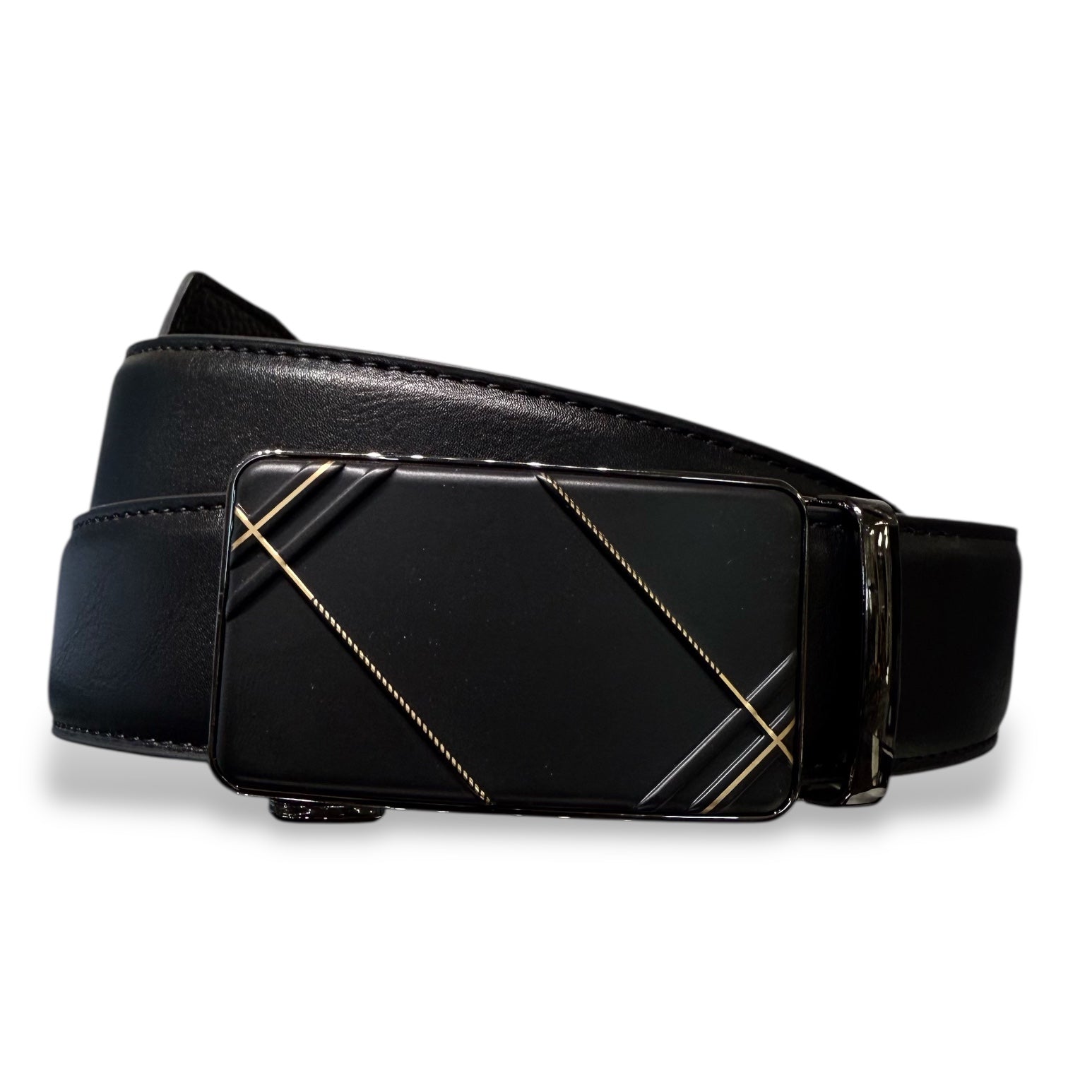 Designer fashion belt (black) burb2