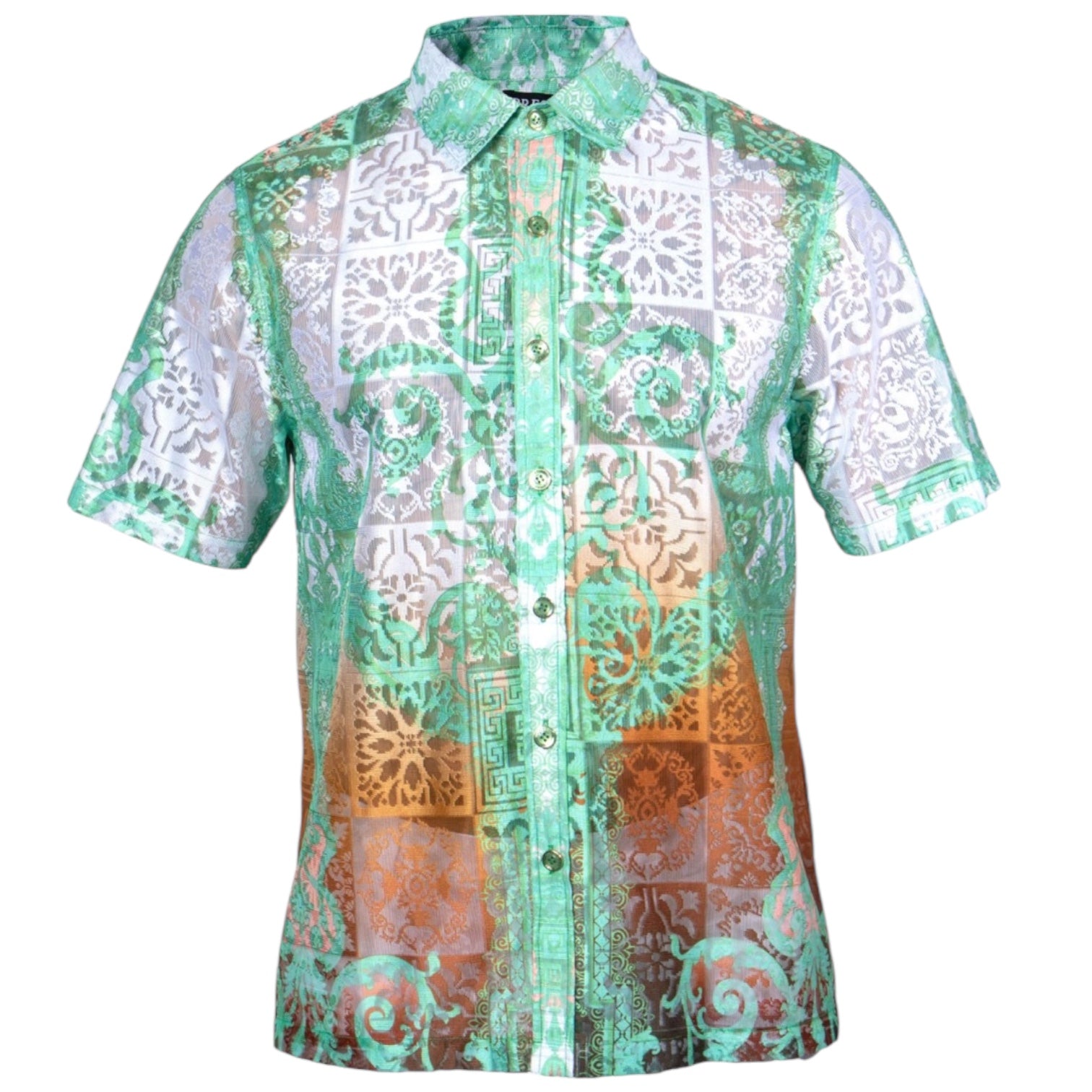 Prestige Lace Printed Shirt (Mint) 506