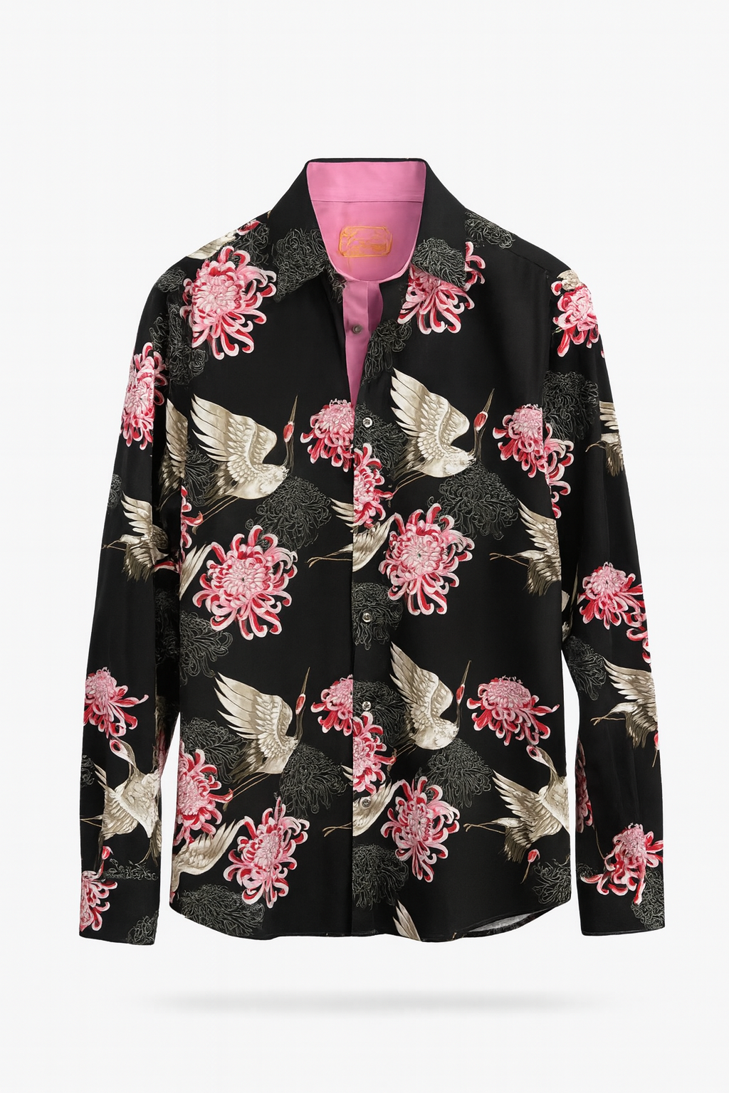Philippe Turkish Button Up Shirt (Black/Pink)