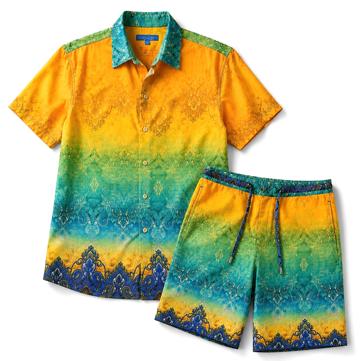 Lanzino Luxury Short Set (Citris) 756