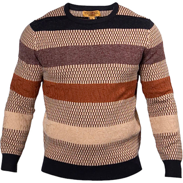 Prestige "Leonardi" Sweater (Black/Tan) 557