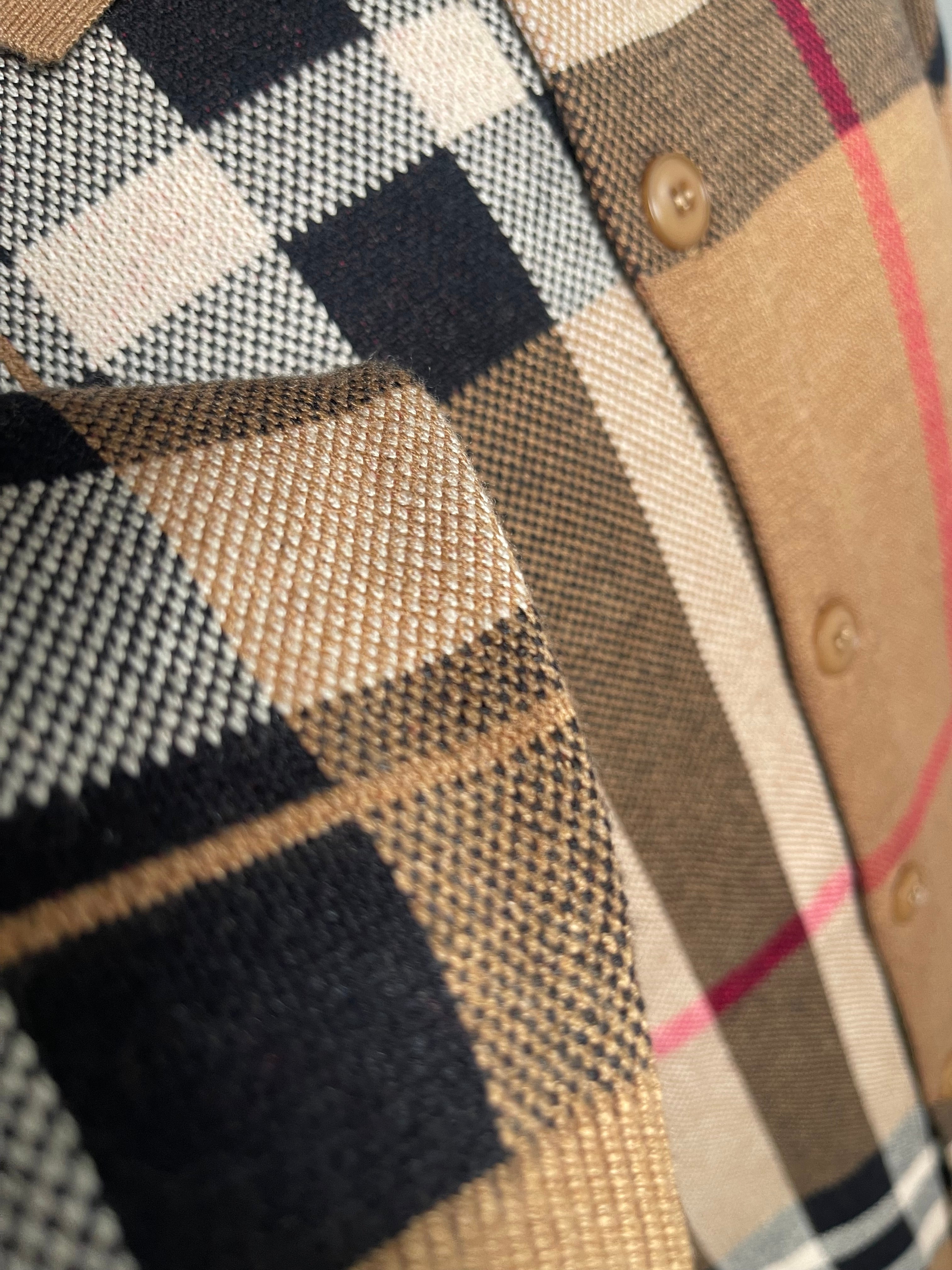 Lanzino "Burb" Button up Sweater (Tan)