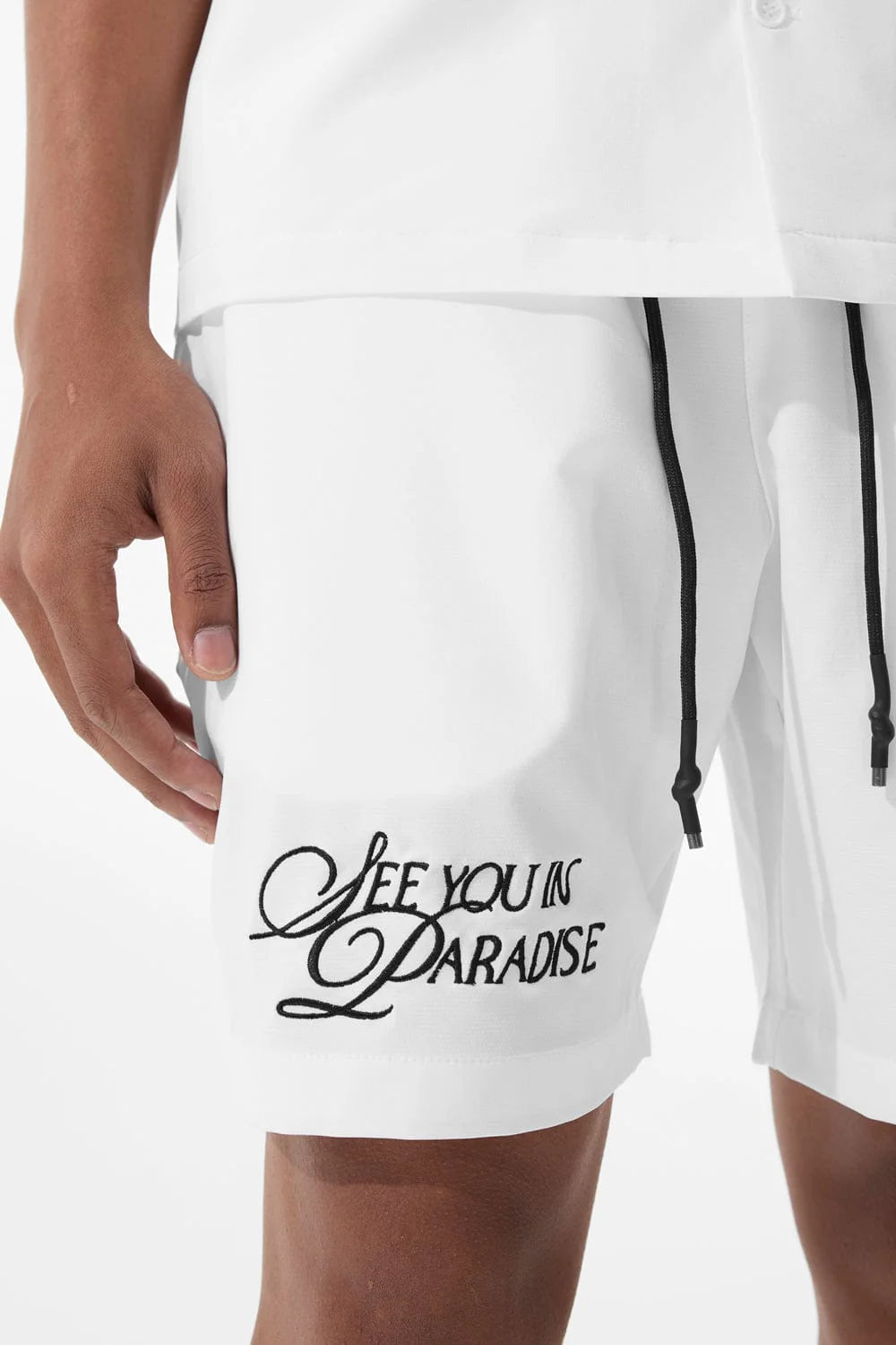 Jordan Craig "Paradise" Short Set (White)