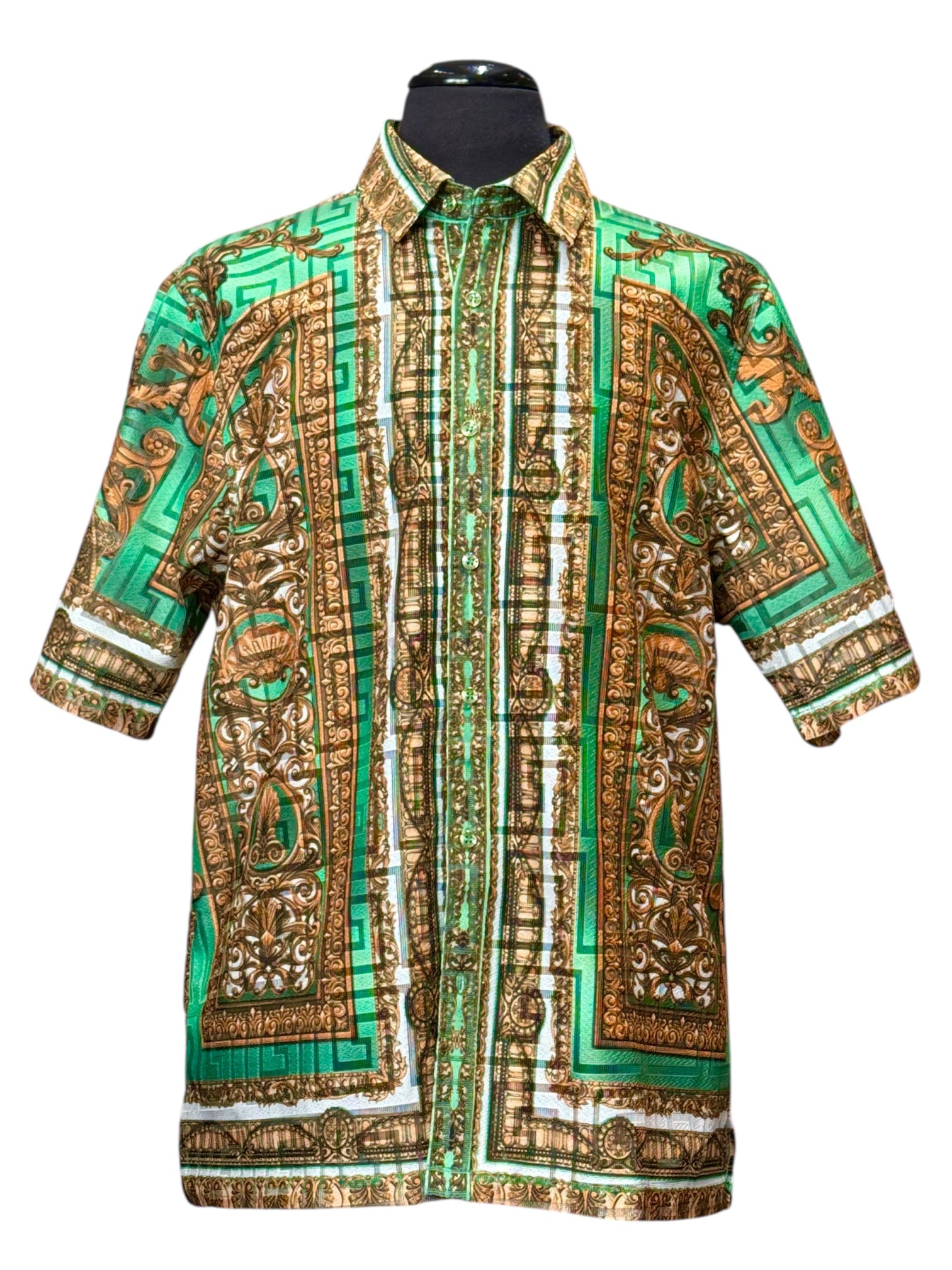 Prestige Lace Printed Shirt (Mint) 300