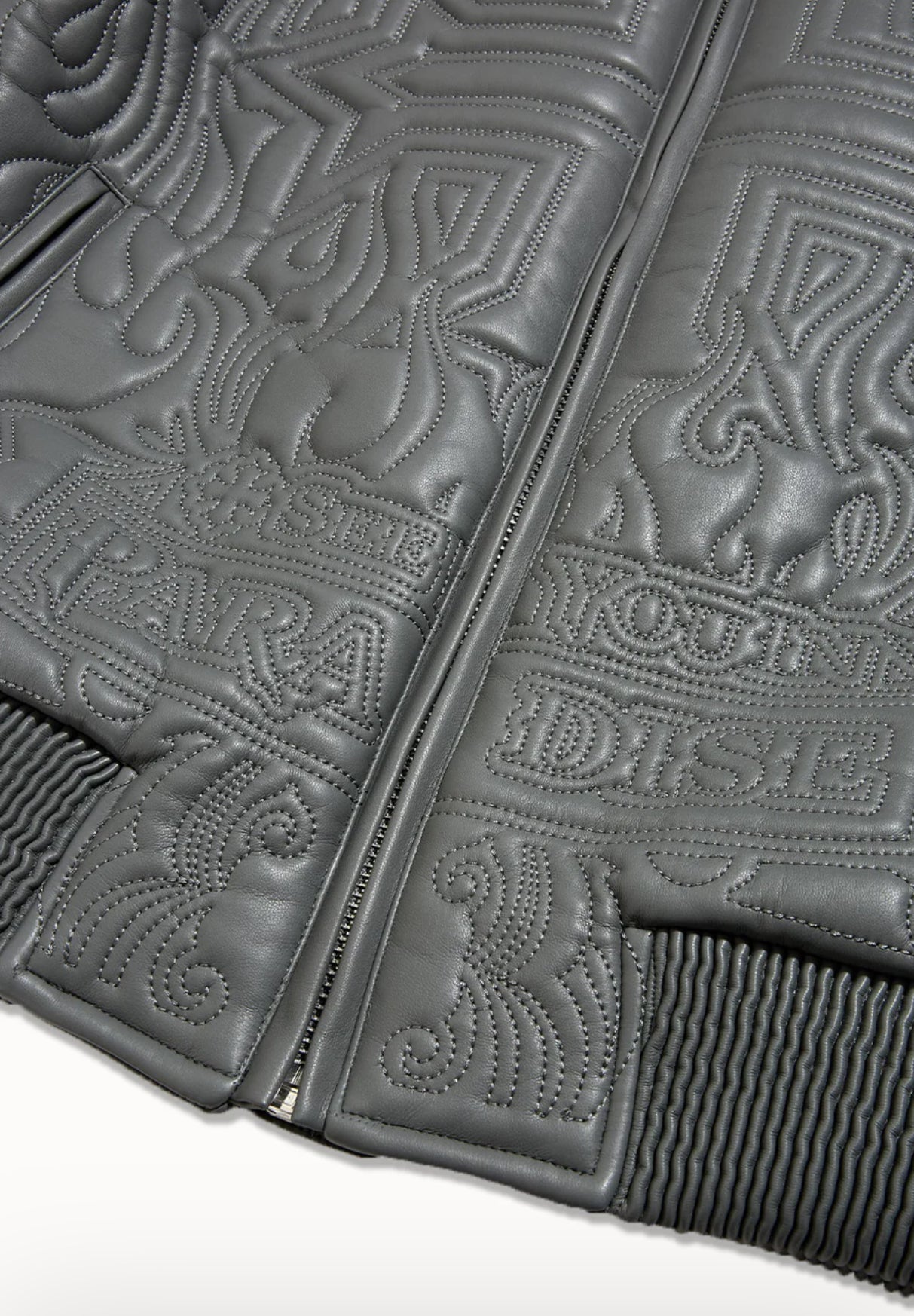 Graphic Bomber Jacket (Gray)