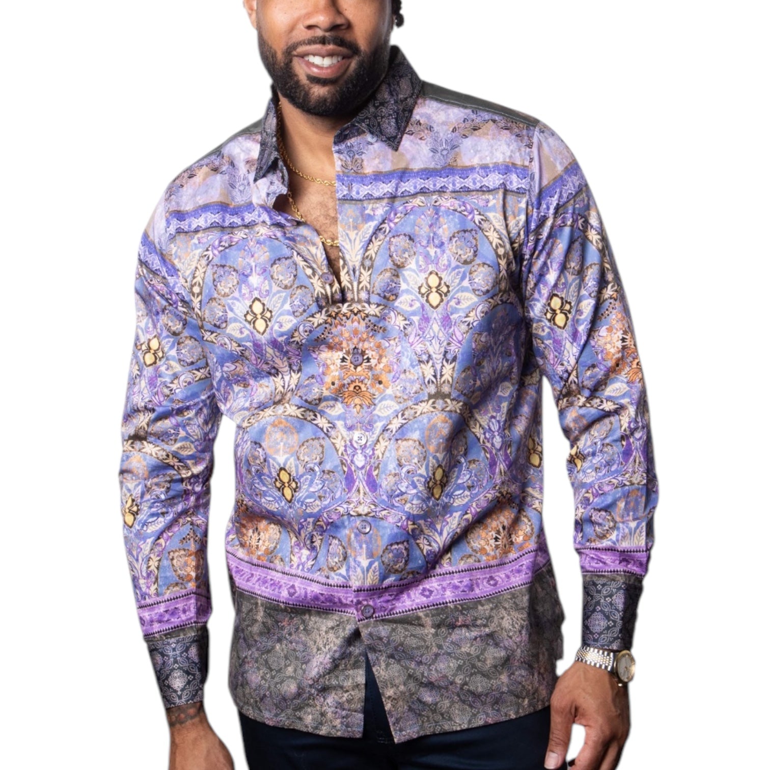 Prestige Cotton Luxury Shirt (Lilac) 404