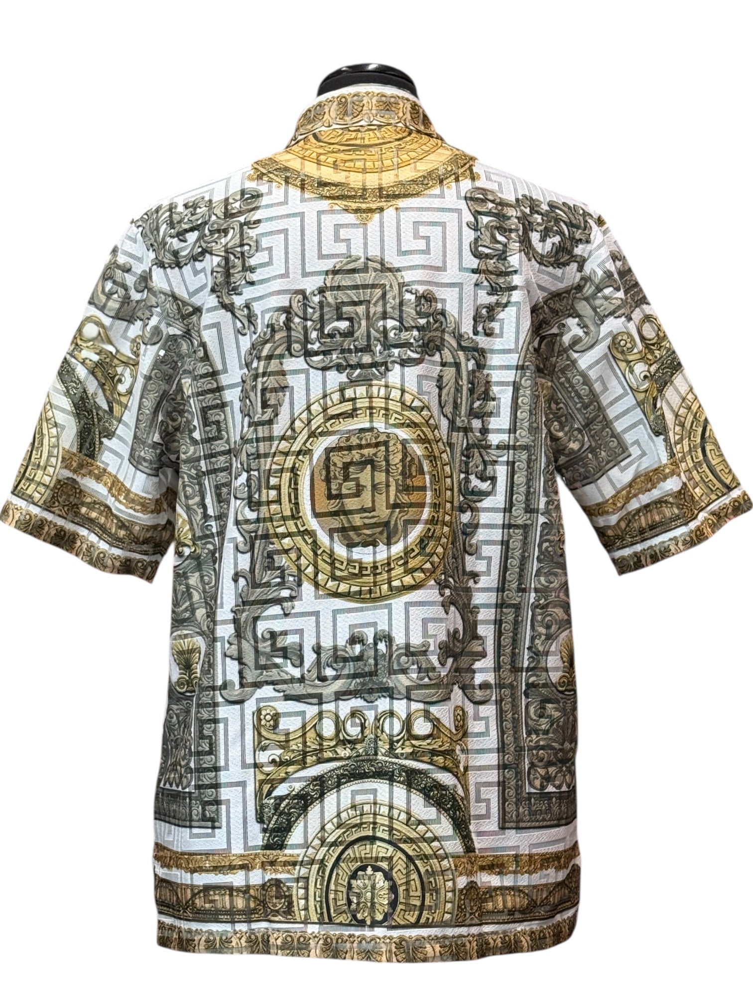 Prestige Lace Printed Shirt (Oatmeal) 300