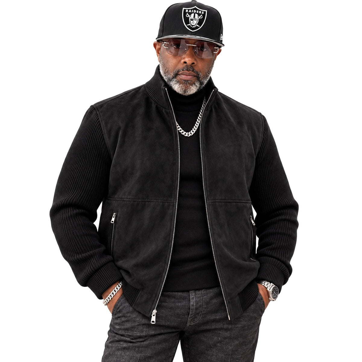 Enzo "Winston" Car Coat - Black