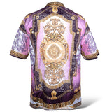 Prestige Lace Printed Shirt (Purple) 600