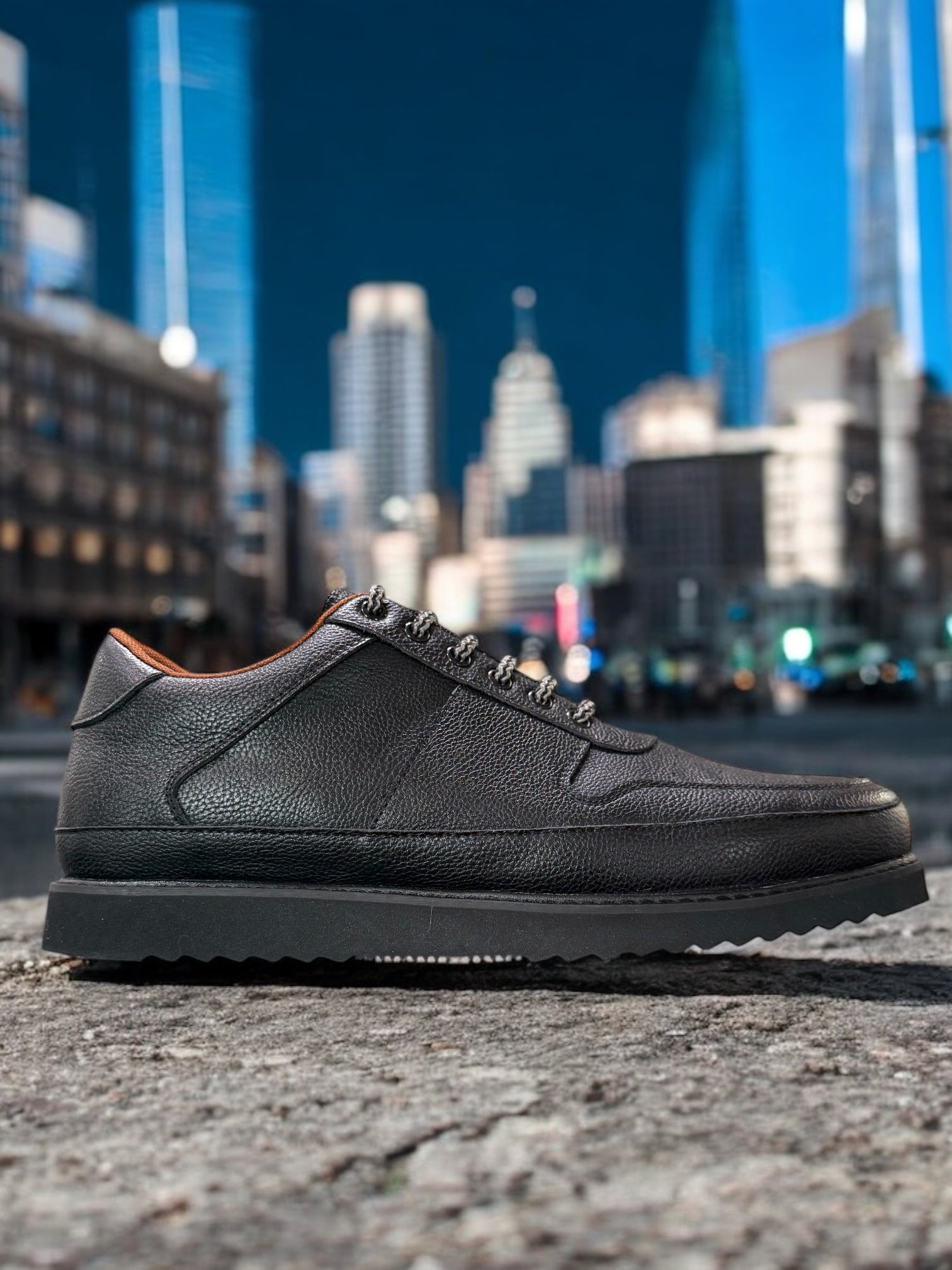 Tayno Casual Sneaker Shoe (Black)