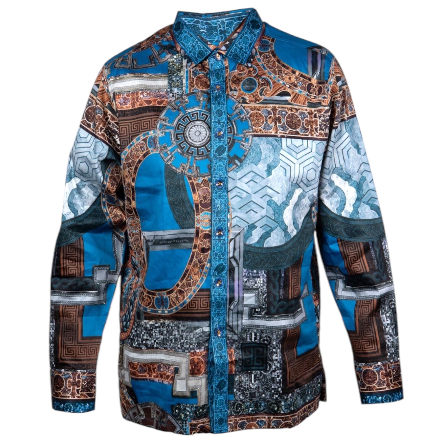 Prestige Cotton Luxury Shirt (Royal) 402