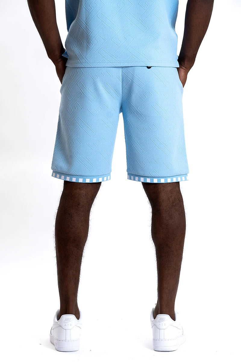 Makobi "Embossed" Shorts (Blue) 363
