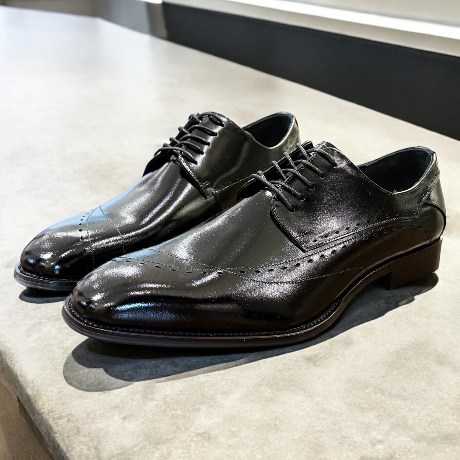 Giovani Leather Shoe "Triston" (Black)