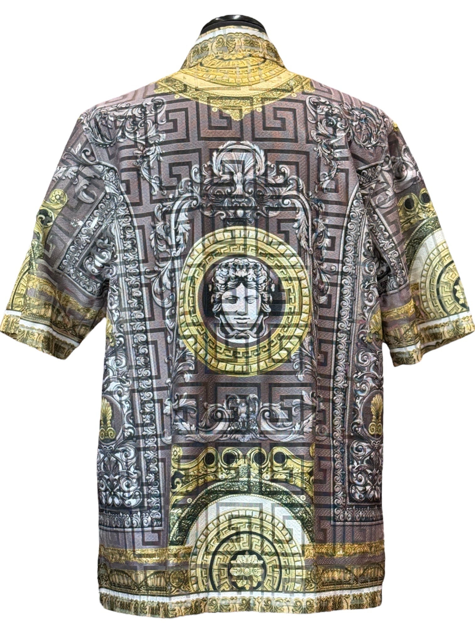 Prestige Lace Printed Shirt (Gray) 300