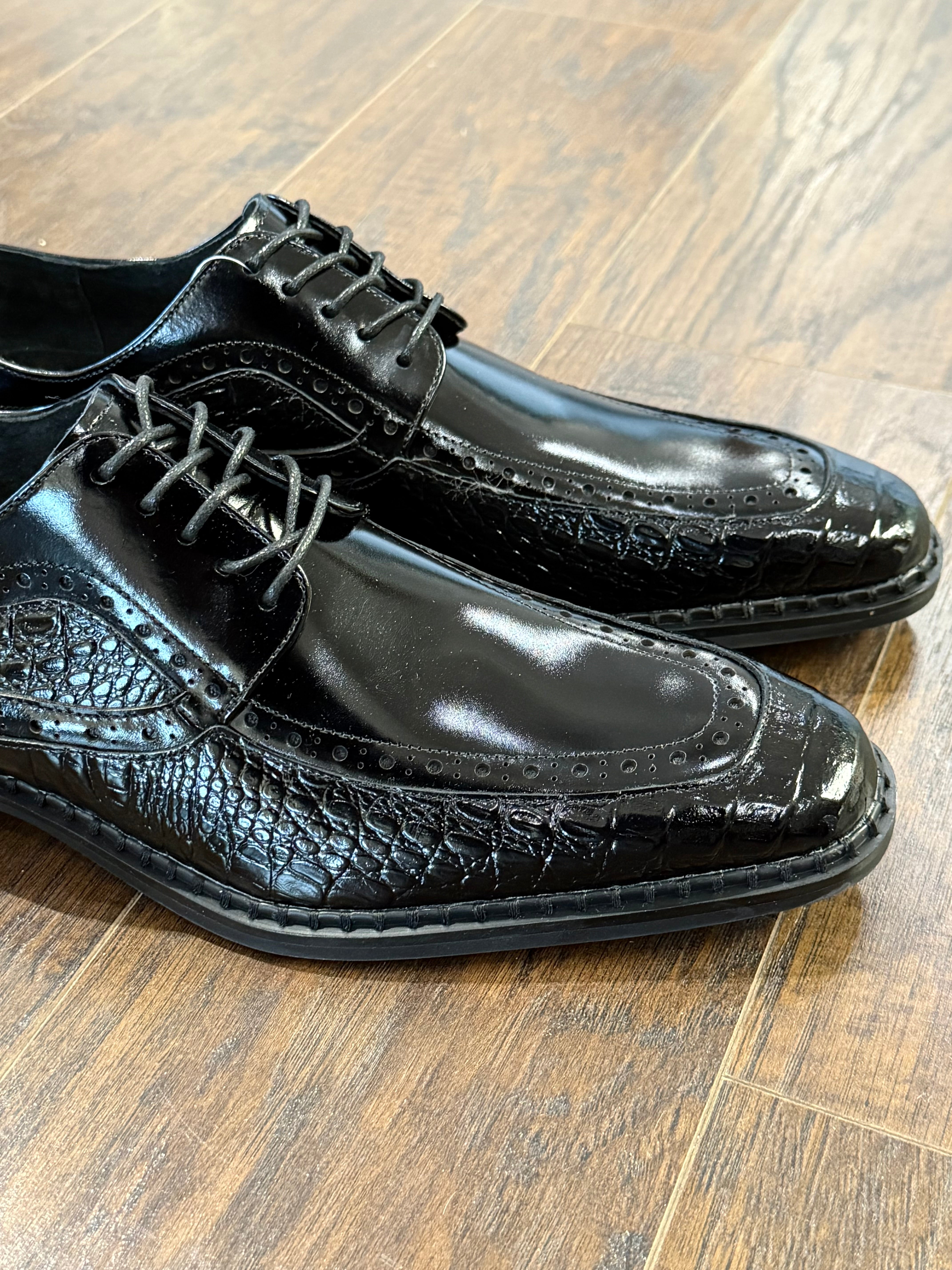 Giovani Leather Shoe "Terence" (Black)