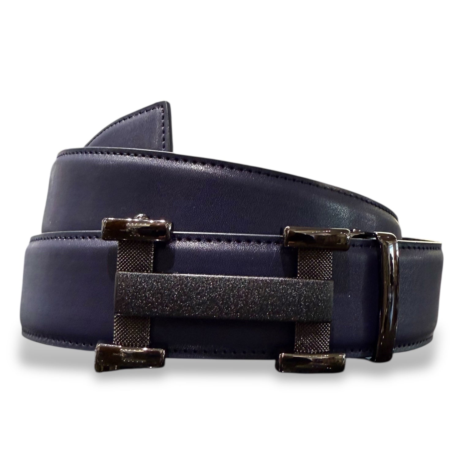 Designer fashion belt (Navy) H