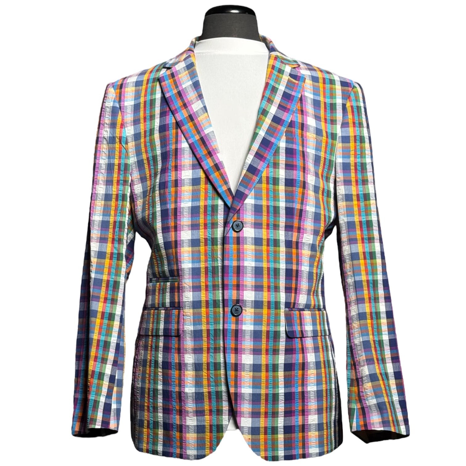 Inserch Seersucker "Countach" Blazer (Purple Multi)