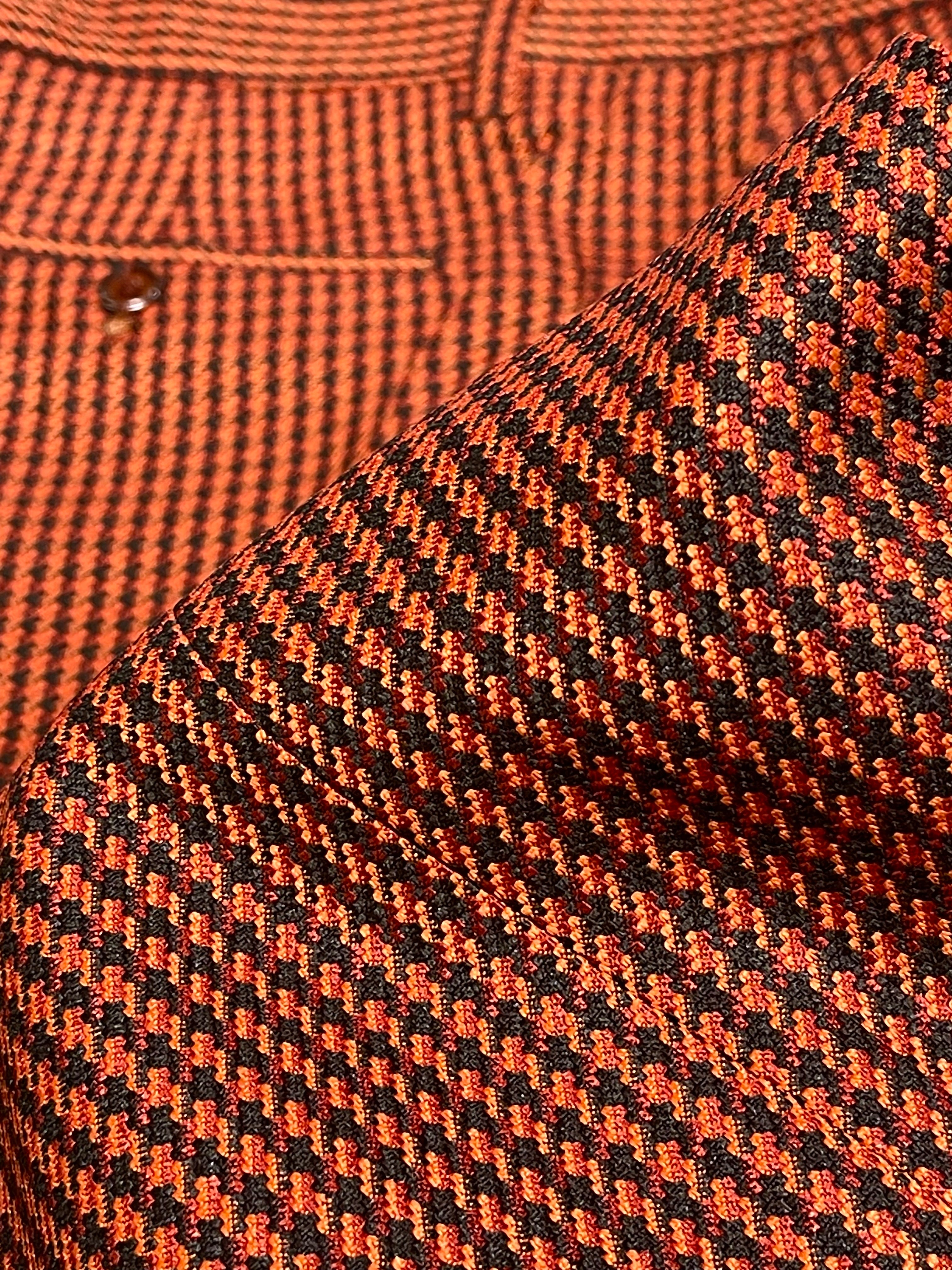 Prestige Plaid Pant (Brick/Black) Brick-1