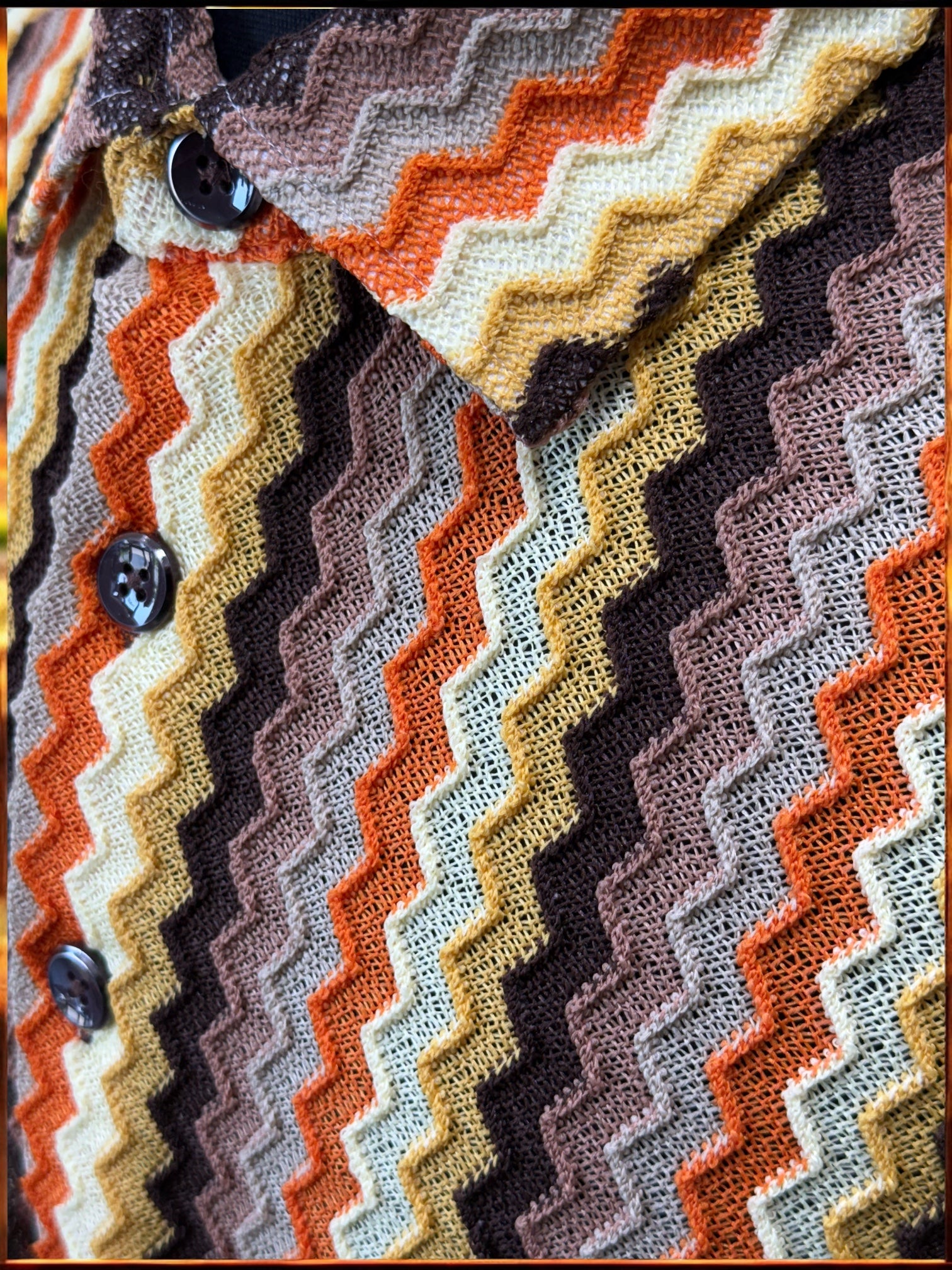 Lanzino "Woven" Short Sleeve Shirt (Orange) 107