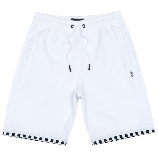 Makobi "Embossed" Shorts (White) 363