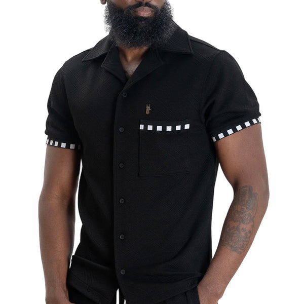 Makobi "Embossed" Shirt (Black) 863