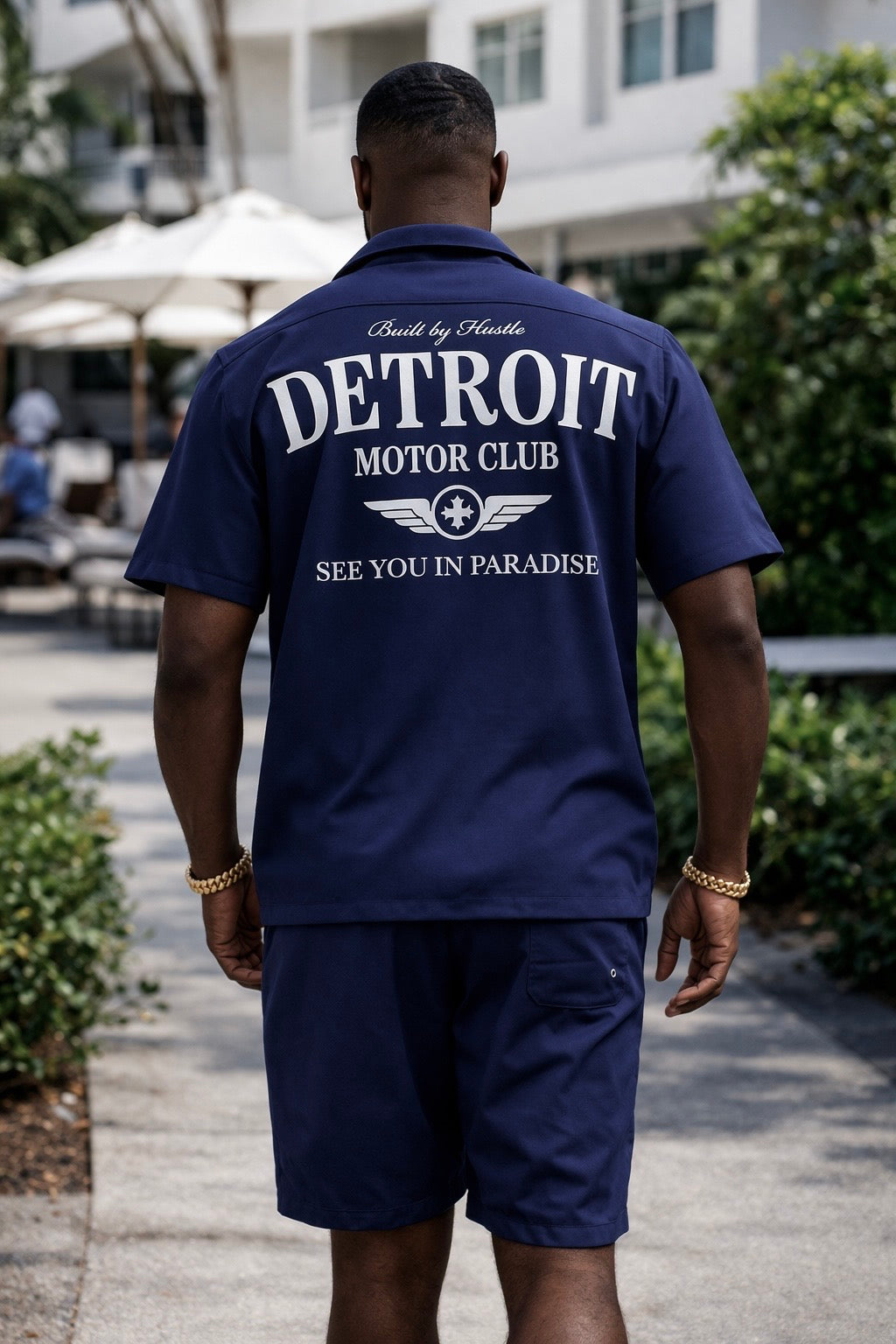 Jordan Craig Men’s Detroit Motor Club Short Set – Navy