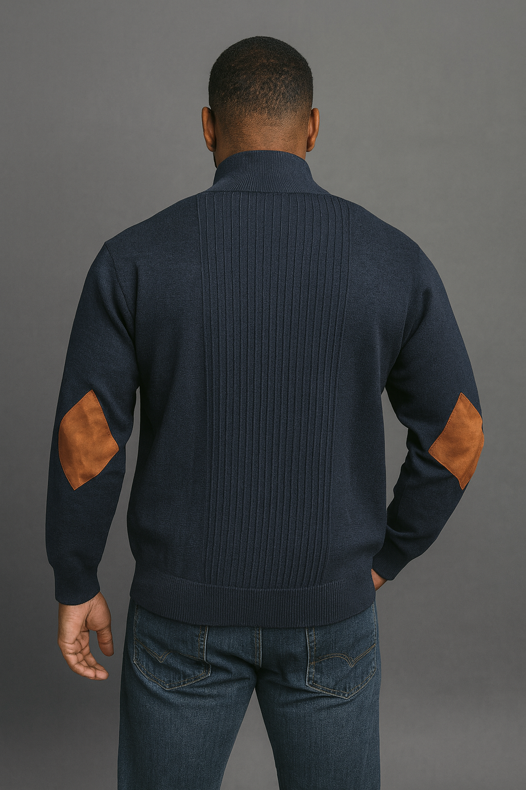 Silversilk Sweater Jacket (Navy) 11009