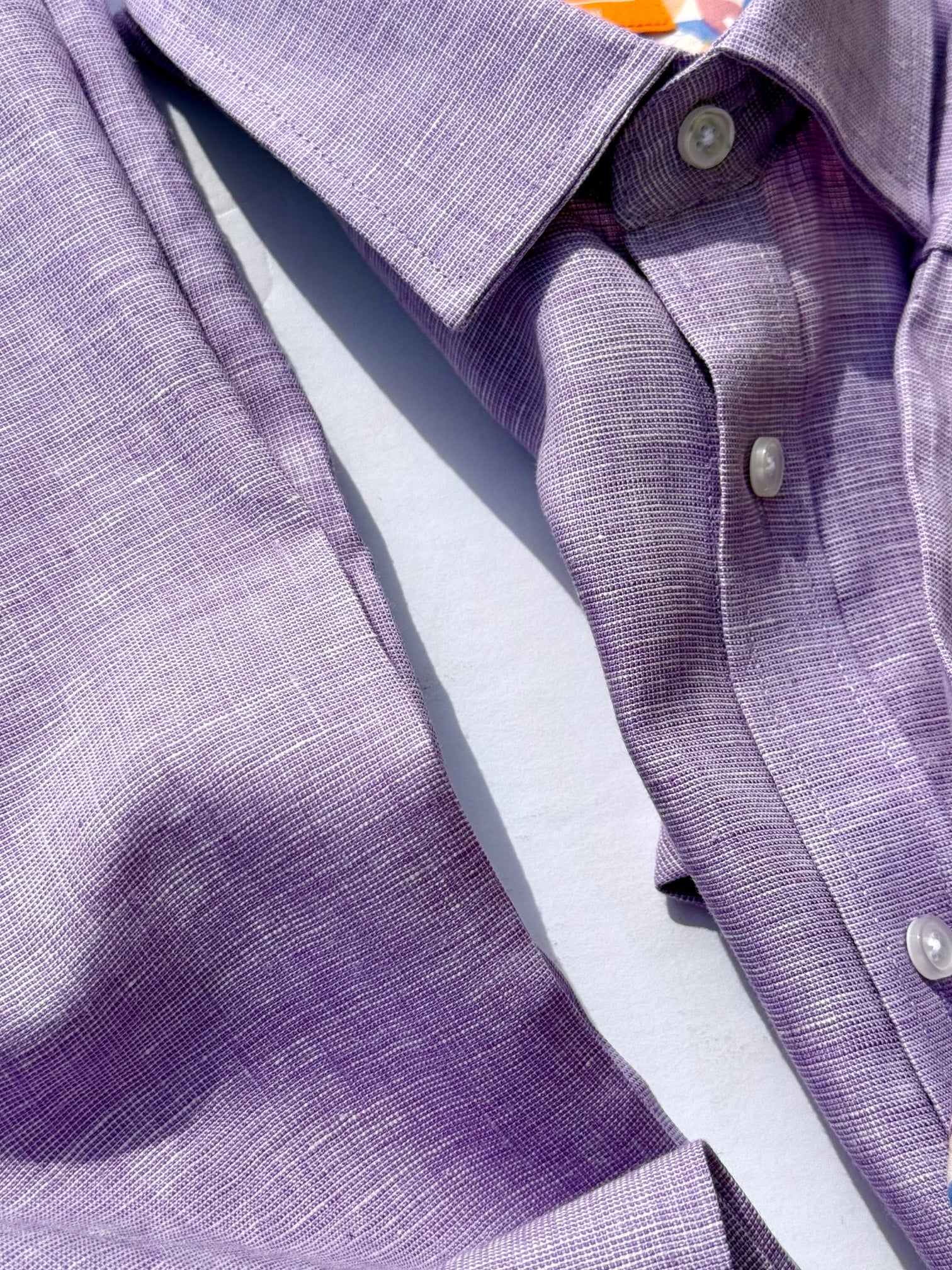 Inserch Linen S/S Shirt (Lilac) 7172