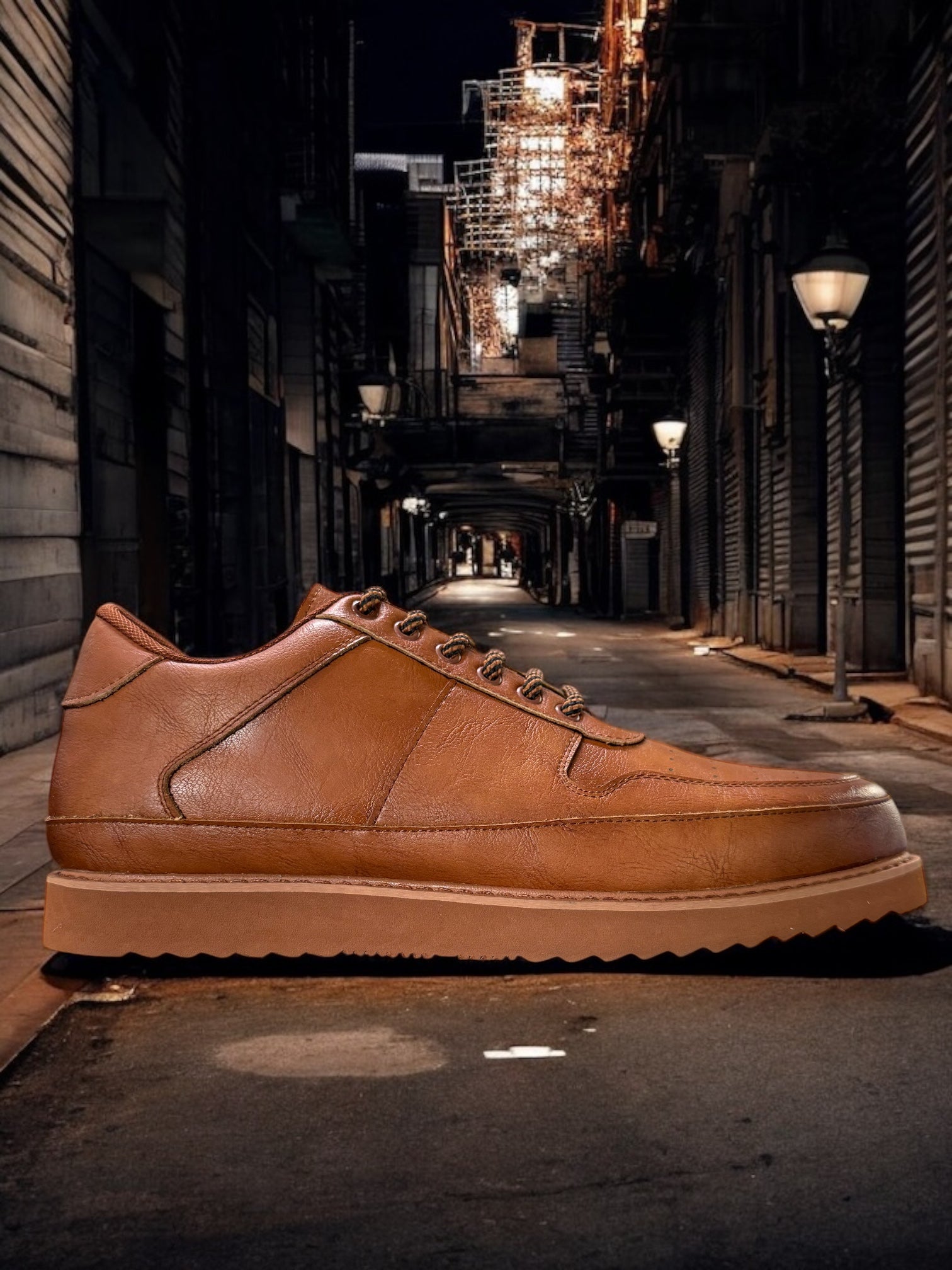 Tayno Casual Sneaker Shoe (Cognac)